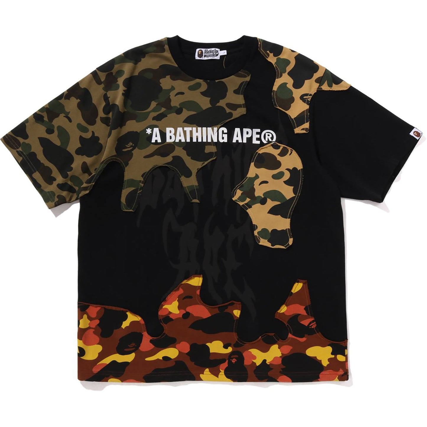 T-shirt décontracté avec logo camouflage recyclé pour homme