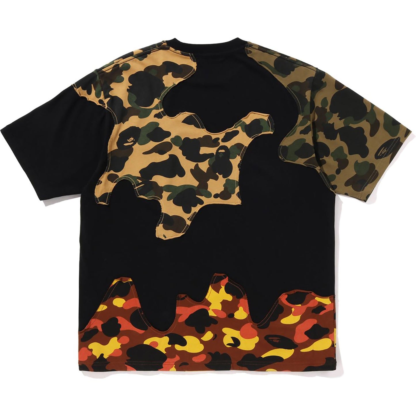 T-shirt décontracté avec logo camouflage recyclé pour homme