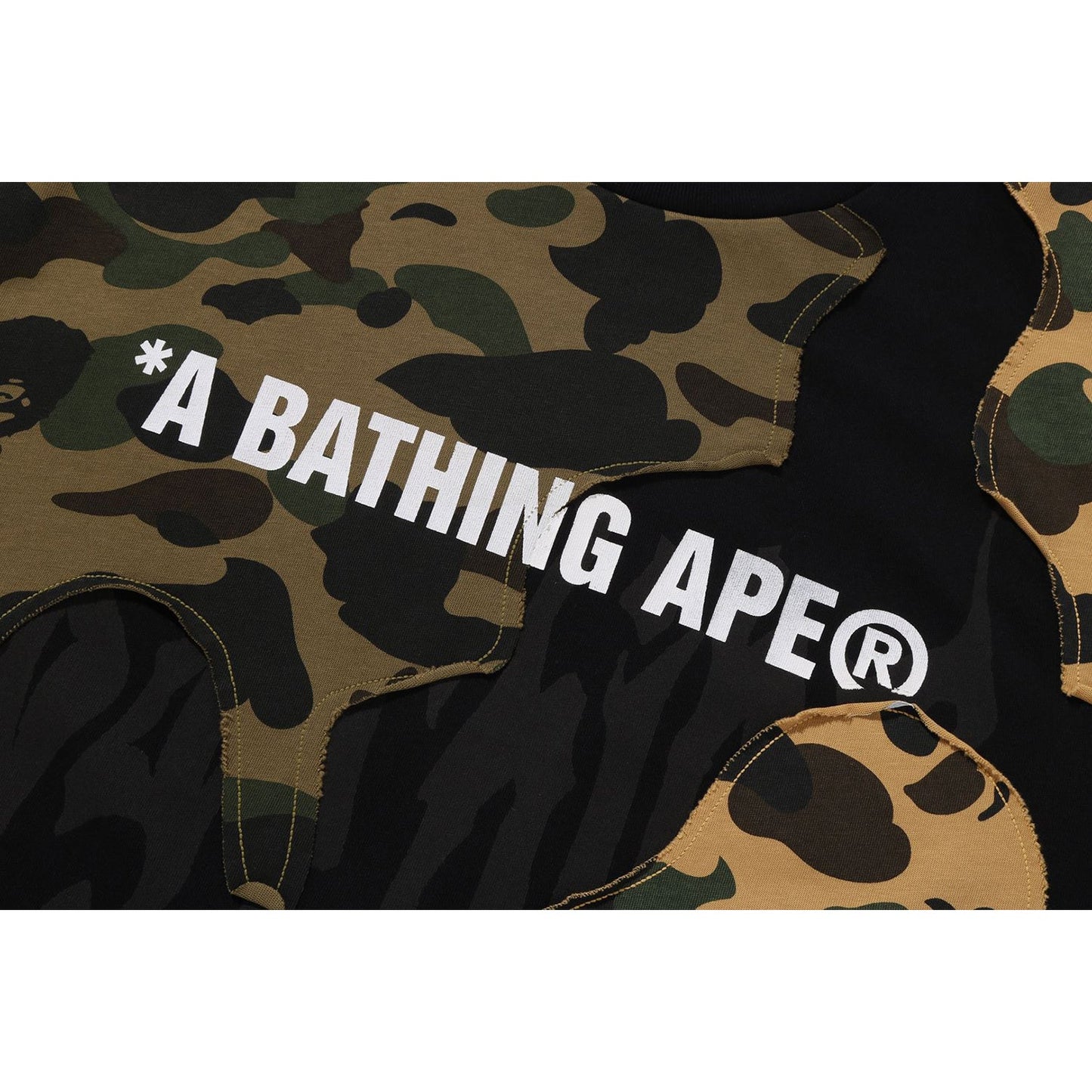 T-shirt décontracté avec logo camouflage recyclé pour homme