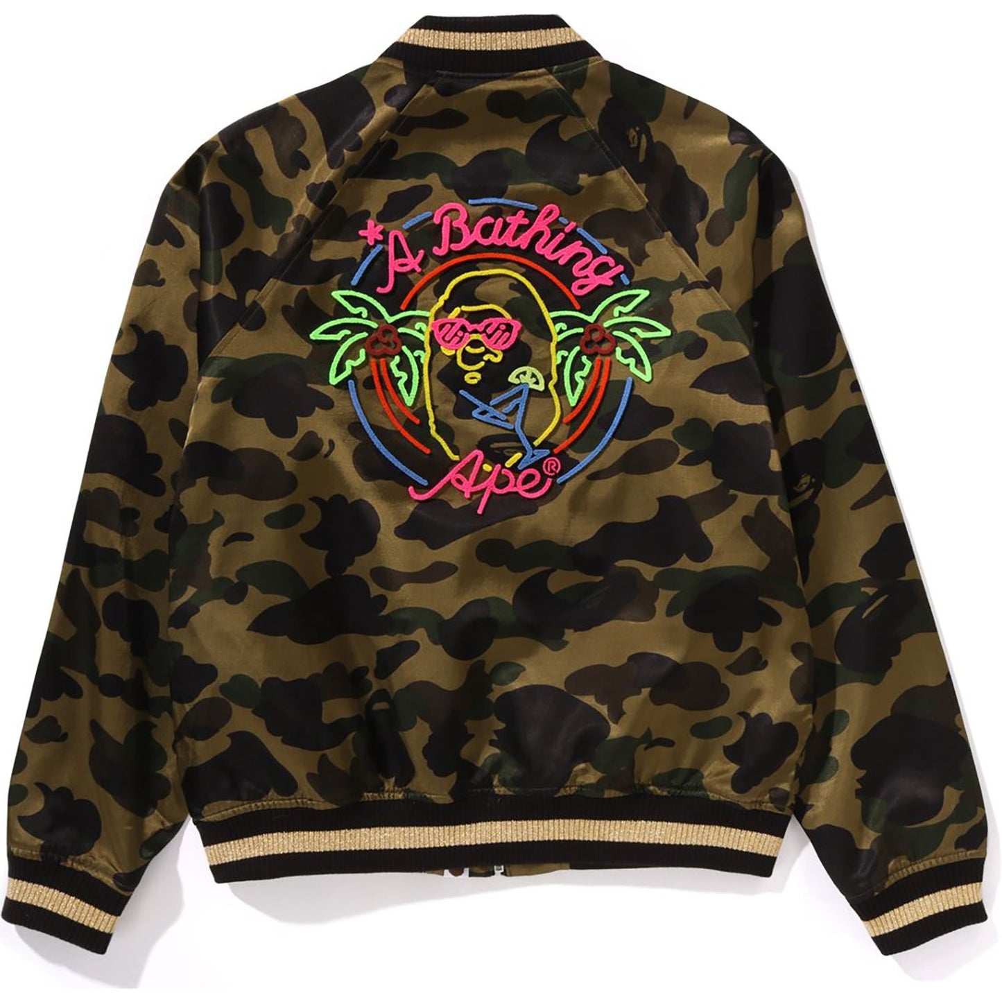1ÈRE VESTE SOUVENIR CAMO NEON APE HEAD FEMME