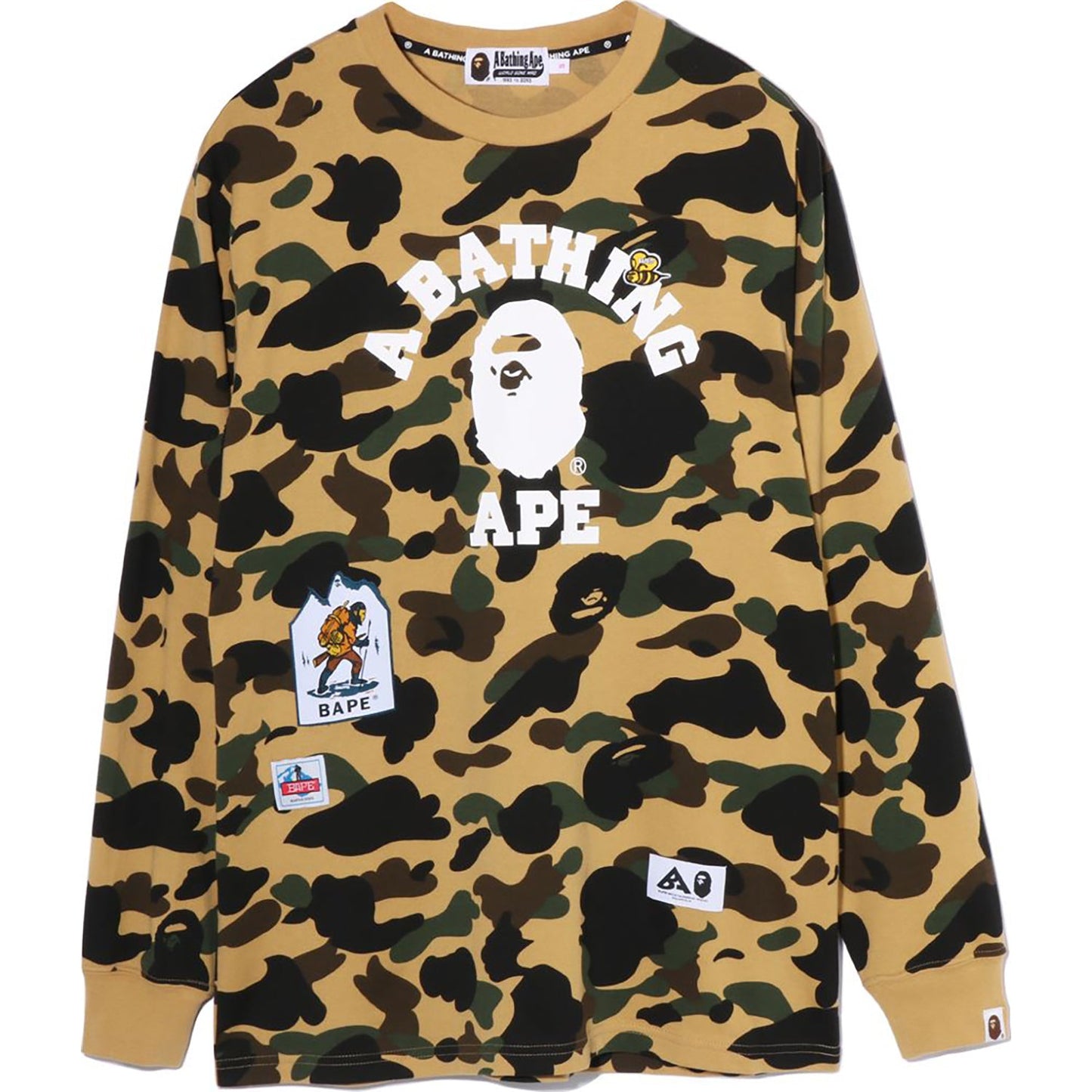 MULTI LABEL 1ST CAMO L/S TEE DAMEN