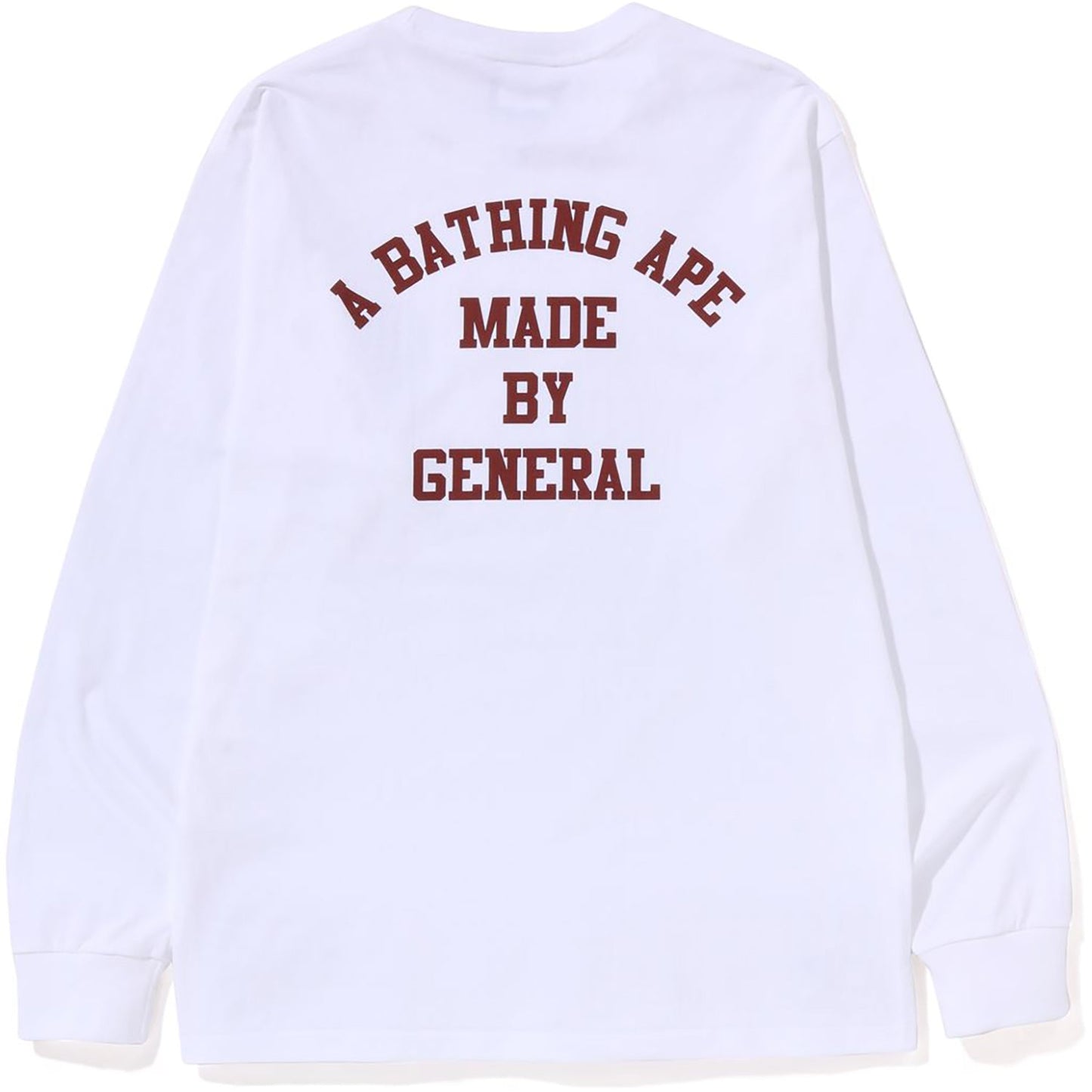 A BATHING APE LETTERED L/S TEE HERREN