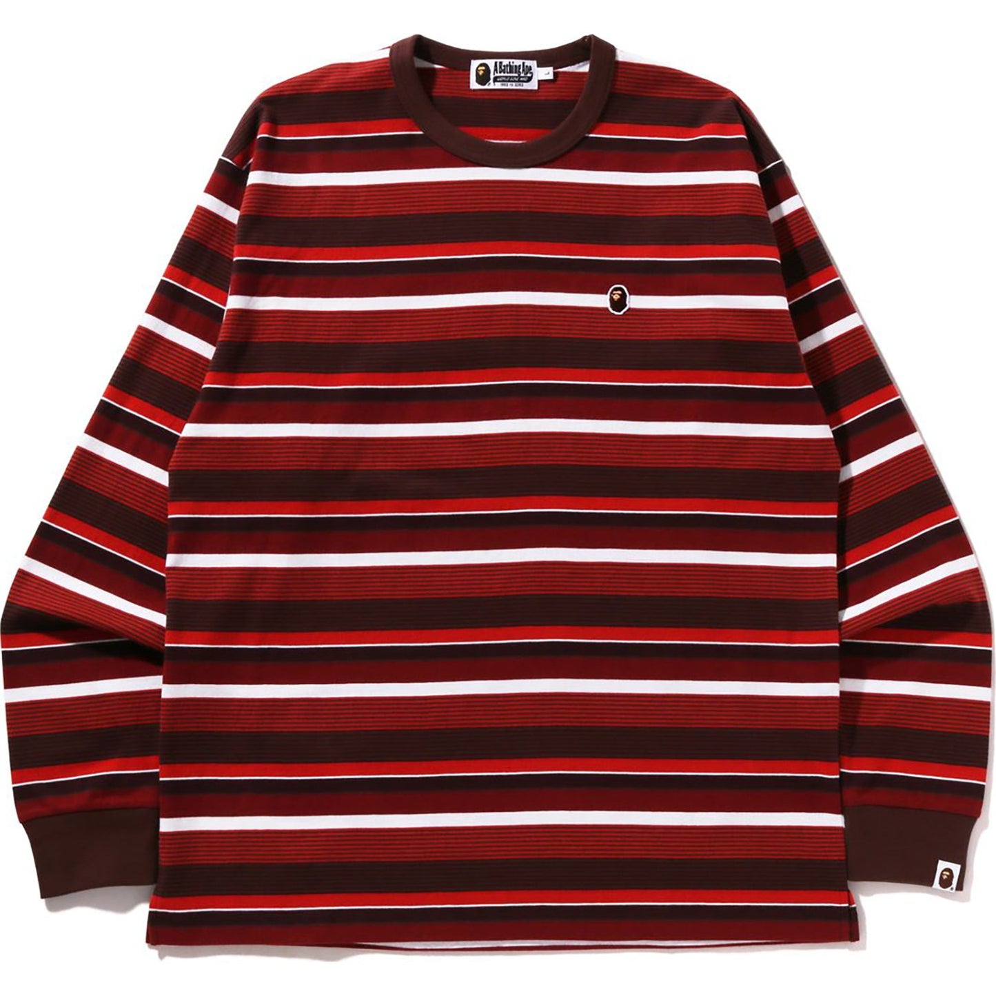 APE HEAD ONE POINT HOOP L/S T-SHIRT RELAXED FIT HERREN