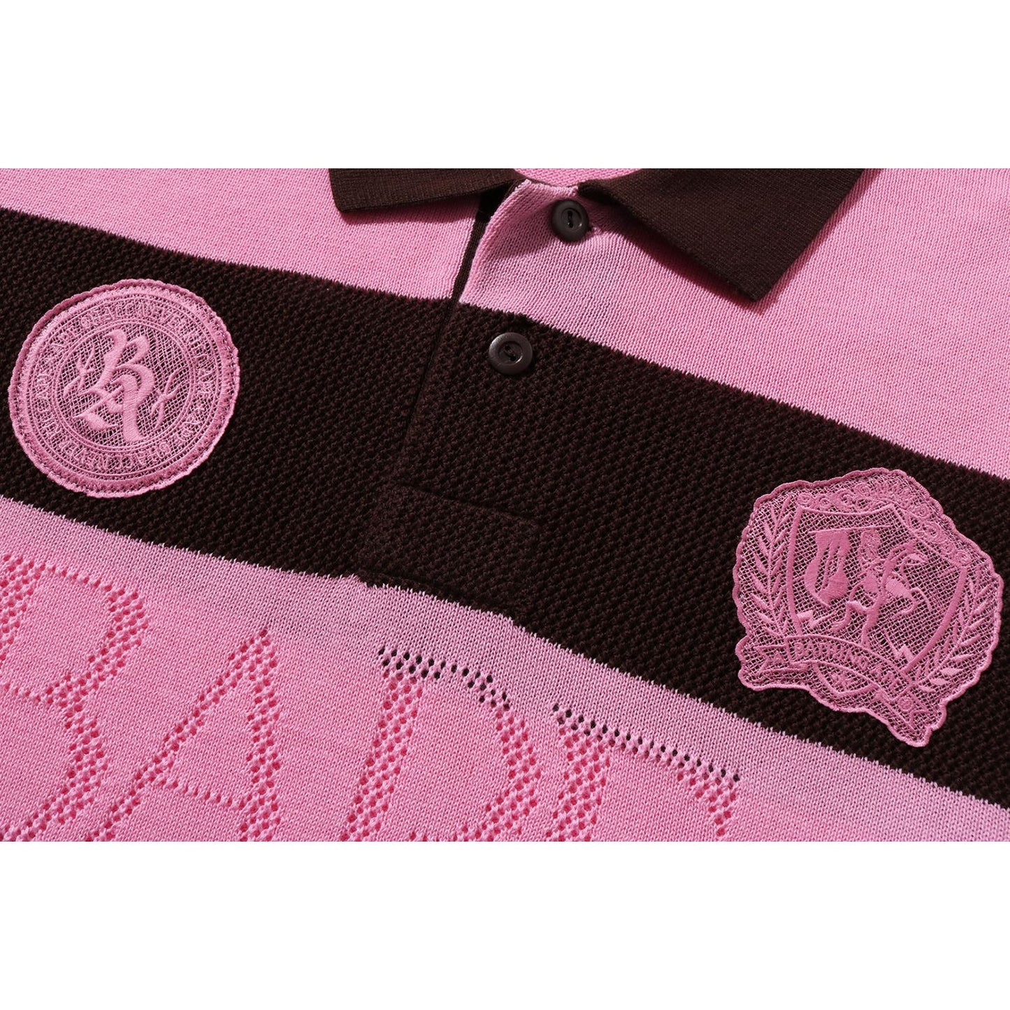 JACQUARD MULTI LOGO STRIPE RELAXED FIT LS TEE HERREN