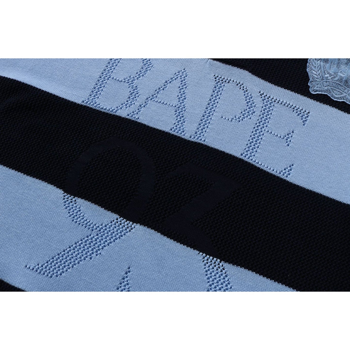 JACQUARD MULTI LOGO STRIPE RELAXED FIT LS TEE HERREN