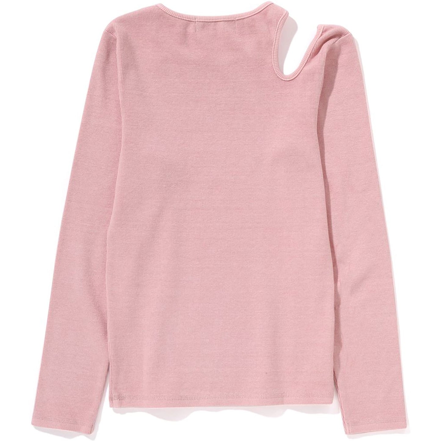 PIGMENTGEFÄRBTES CUT OUT RIB L/S T-SHIRT DAMEN