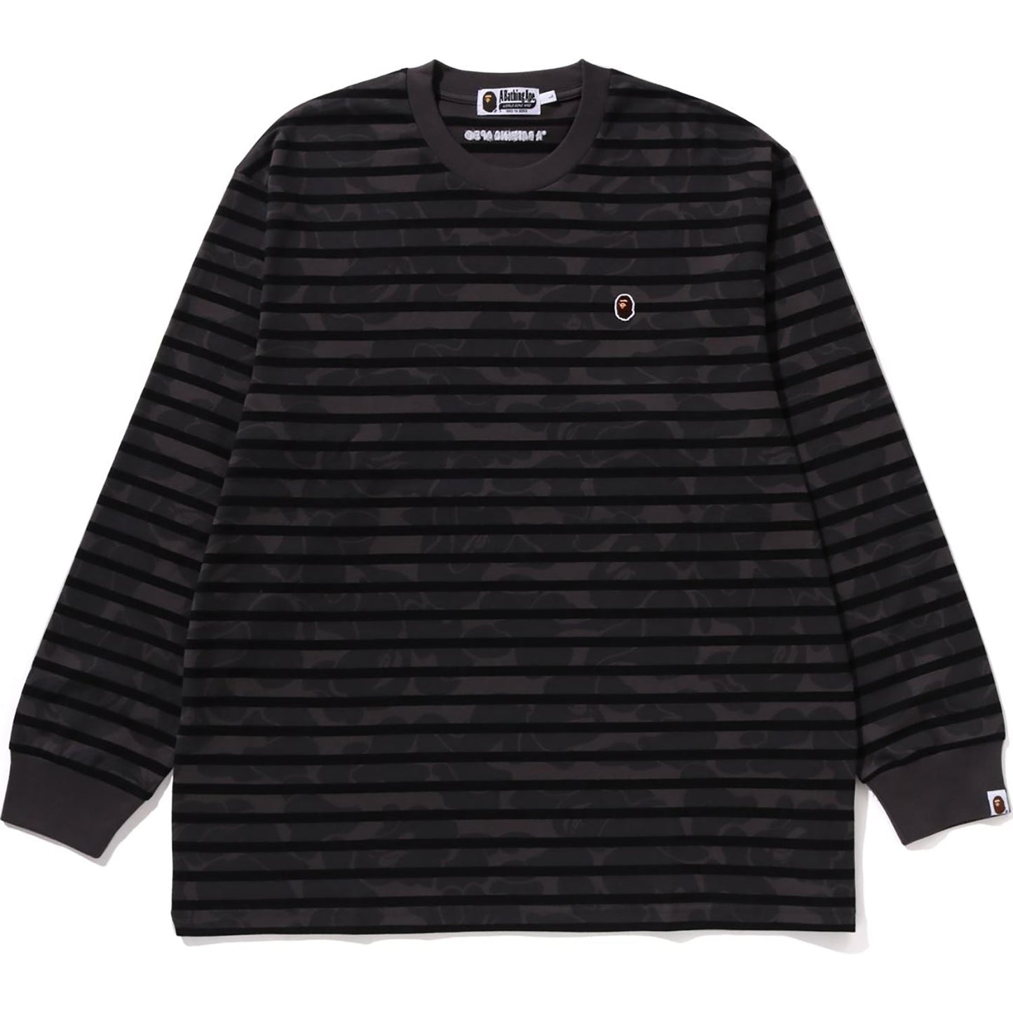 SOLID CAMO ONE POINT RELAXED FIT STRIPE LS TEE MENS