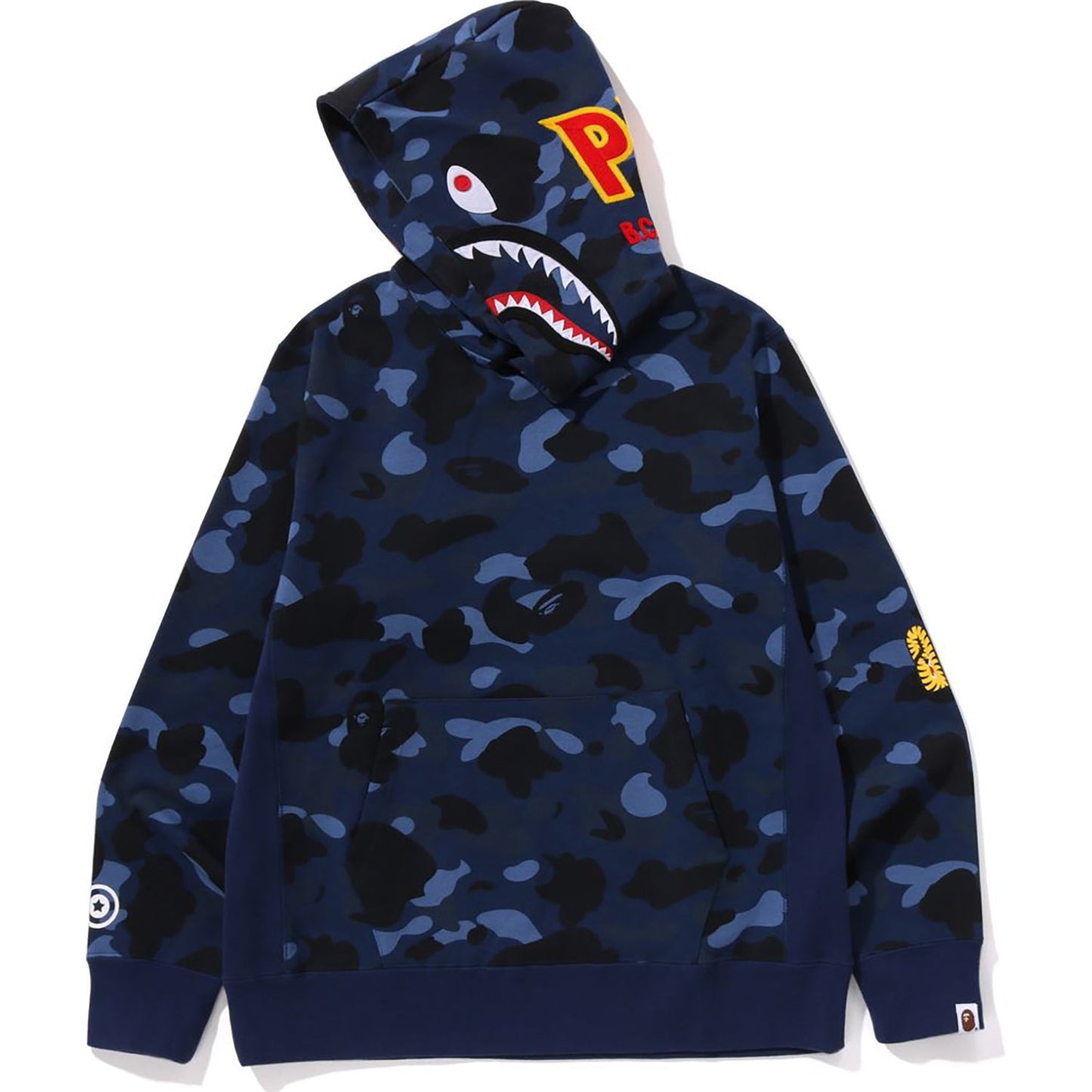 COLOR CAMO 2ND SHARK PULLOVER HOODIE MENS