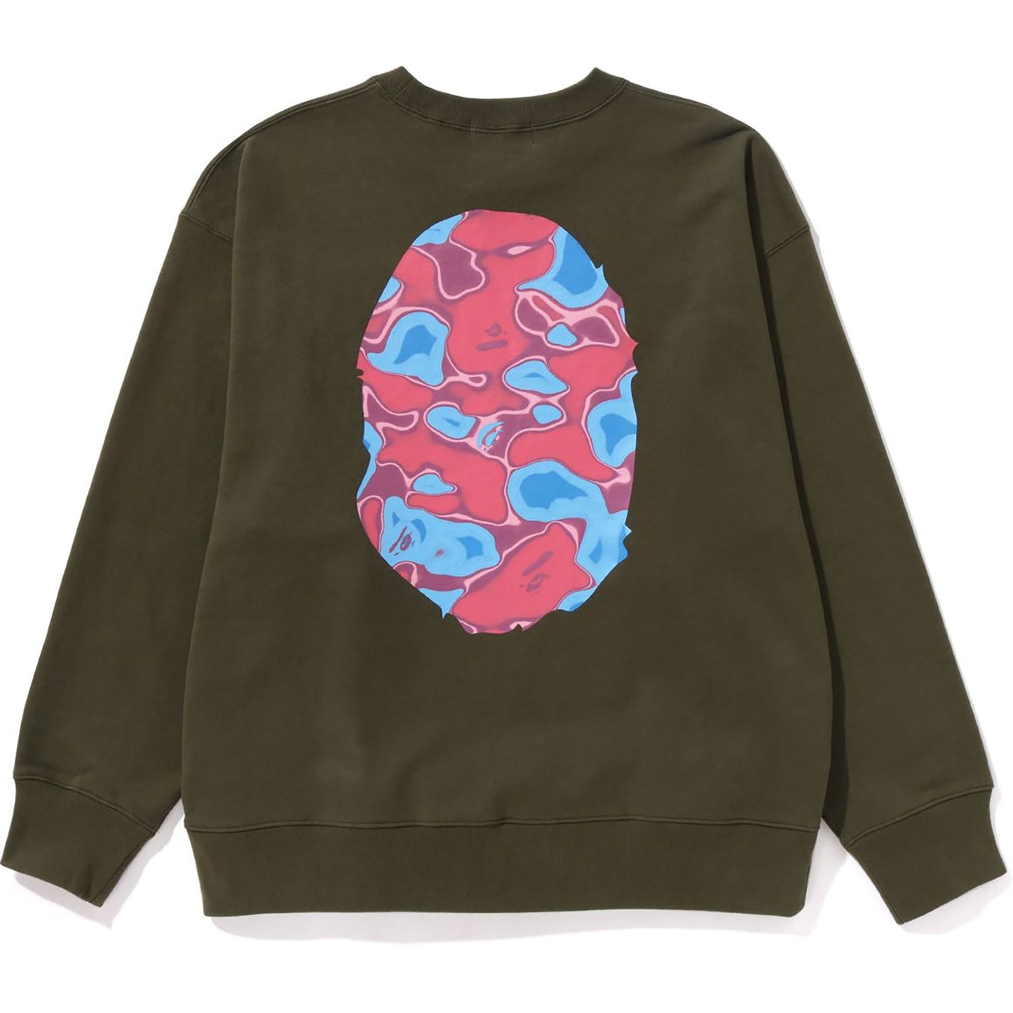 LIQUID CAMO APE HEAD CREWNECK SWEAT RELAXED FIT MENS
