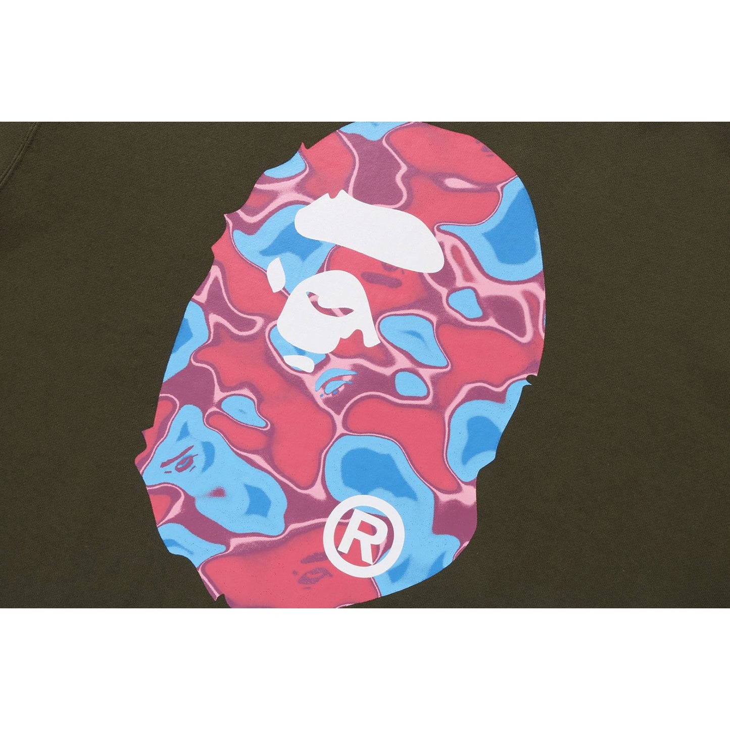 LIQUID CAMO APE HEAD CREWNECK SWEAT RELAXED FIT MENS