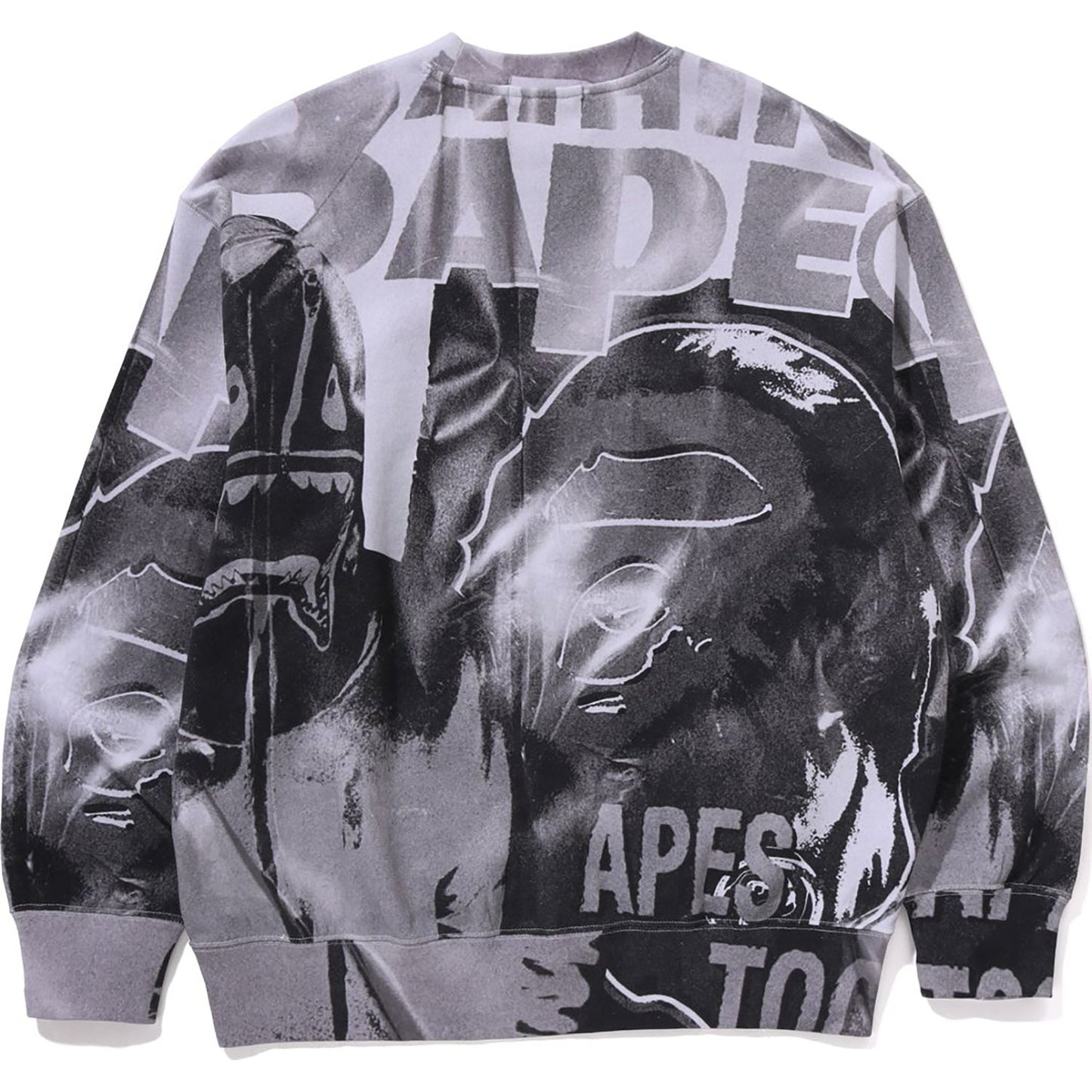 SWEAT-SHIRT À COL ROND SURIMPRIMÉ RELAX FIT HOMME