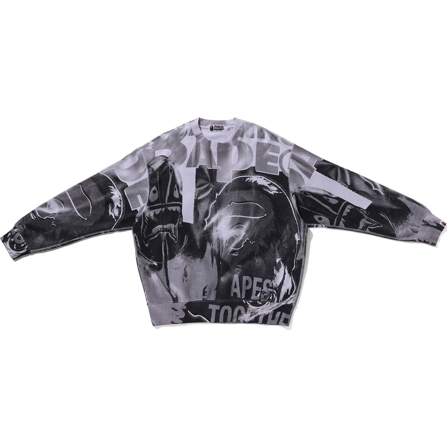 SWEAT-SHIRT À COL ROND SURIMPRIMÉ RELAX FIT HOMME