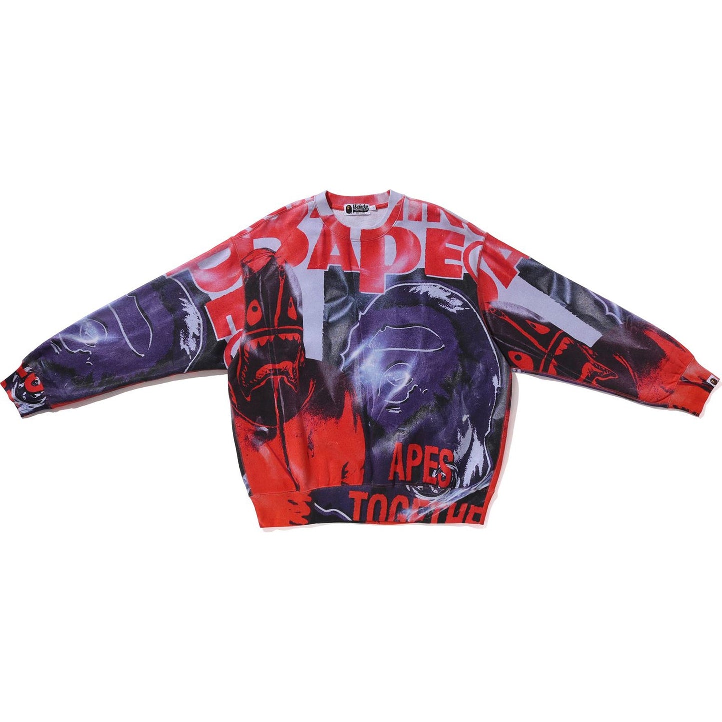 SWEAT-SHIRT À COL ROND SURIMPRIMÉ RELAX FIT HOMME