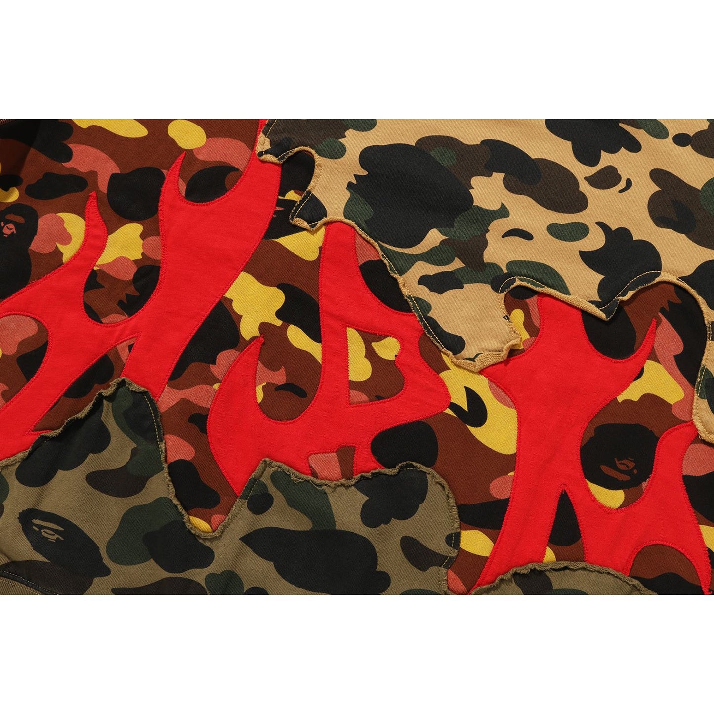 1er sweat-shirt camouflage recyclé coupe décontractée à col rond pour homme