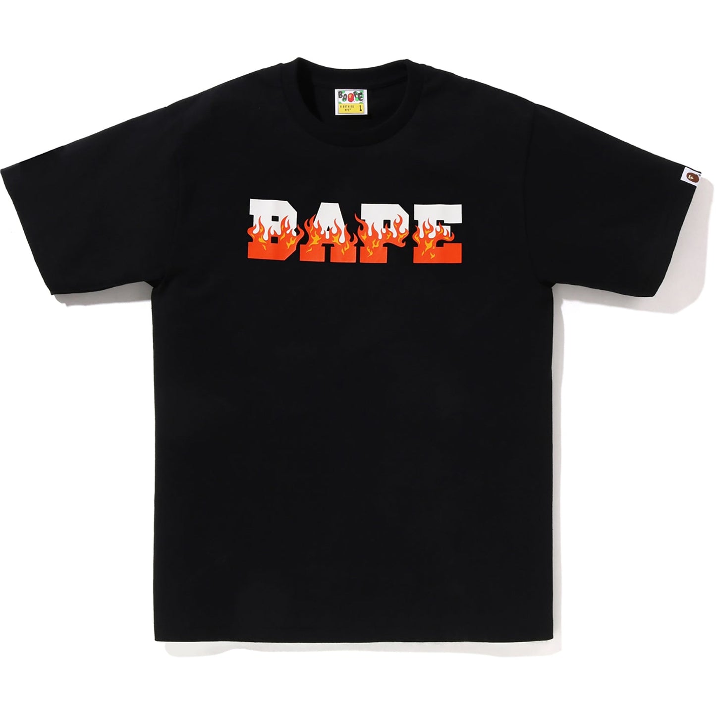 FLAME BAPE LOGO TEE HERREN