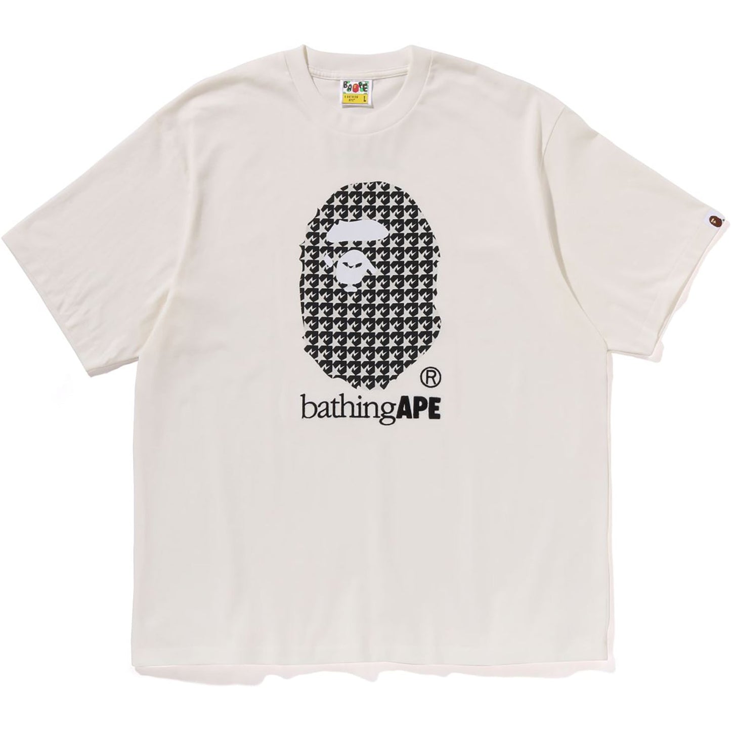 STA HOUNDSTOOTH BY BATHING APE RELAXED FIT TEE HERREN