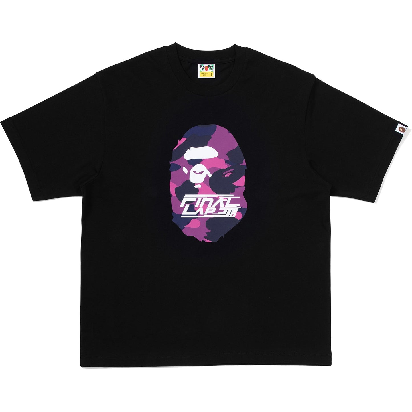 T-shirt décontracté BAPE X JJ LIN APE HEAD pour homme