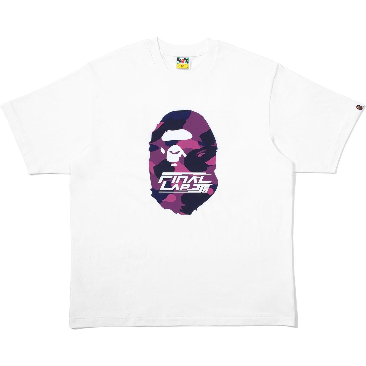 T-shirt décontracté BAPE X JJ LIN APE HEAD pour homme