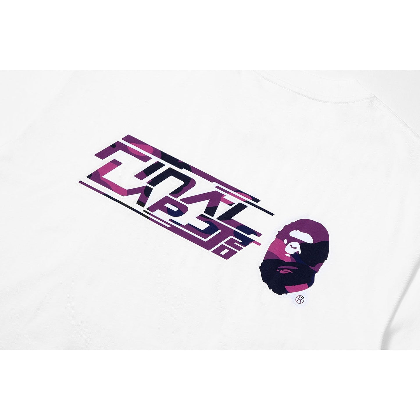 T-shirt décontracté BAPE X JJ LIN APE HEAD pour homme