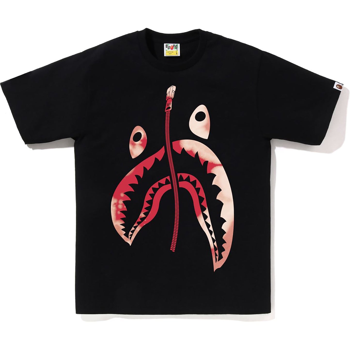 T-shirt BAPE pour homme avec tête de requin tie-dye torsadée