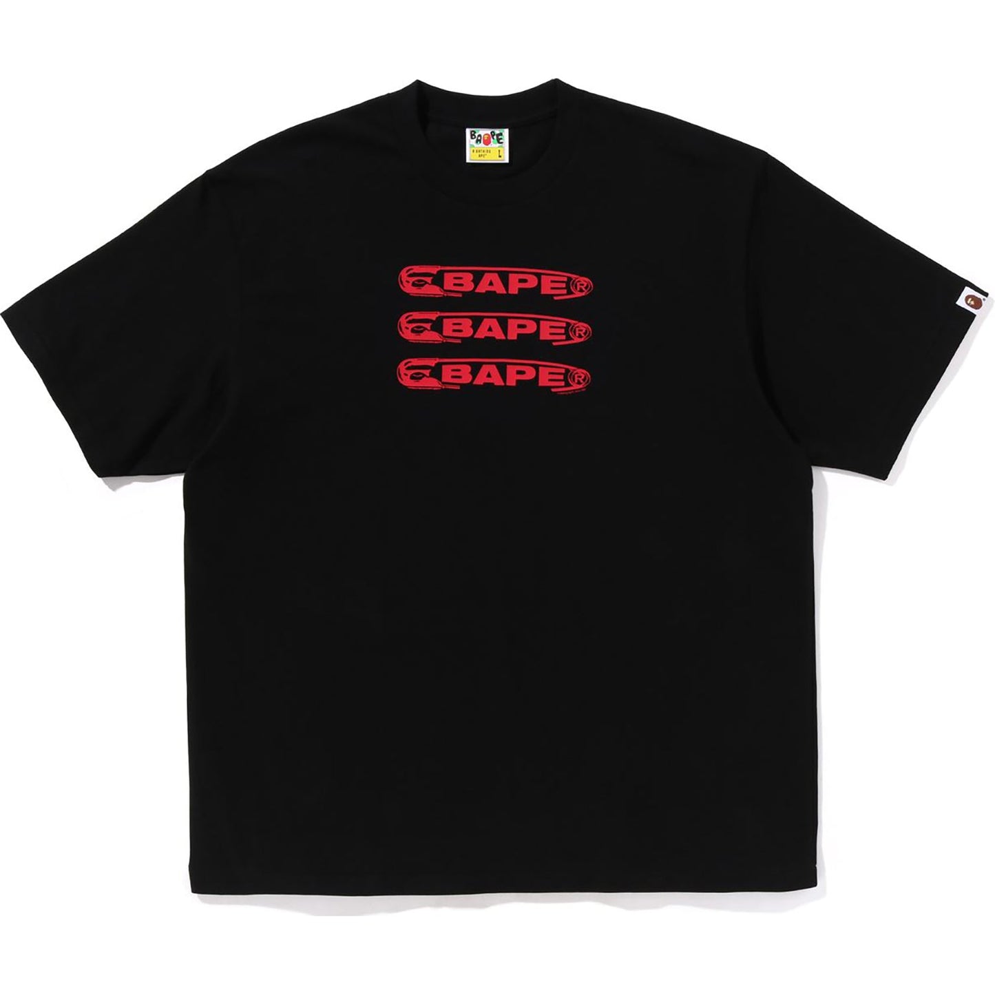 BAPE PIN LOGO RELAXED FIT T-SHIRT HERREN