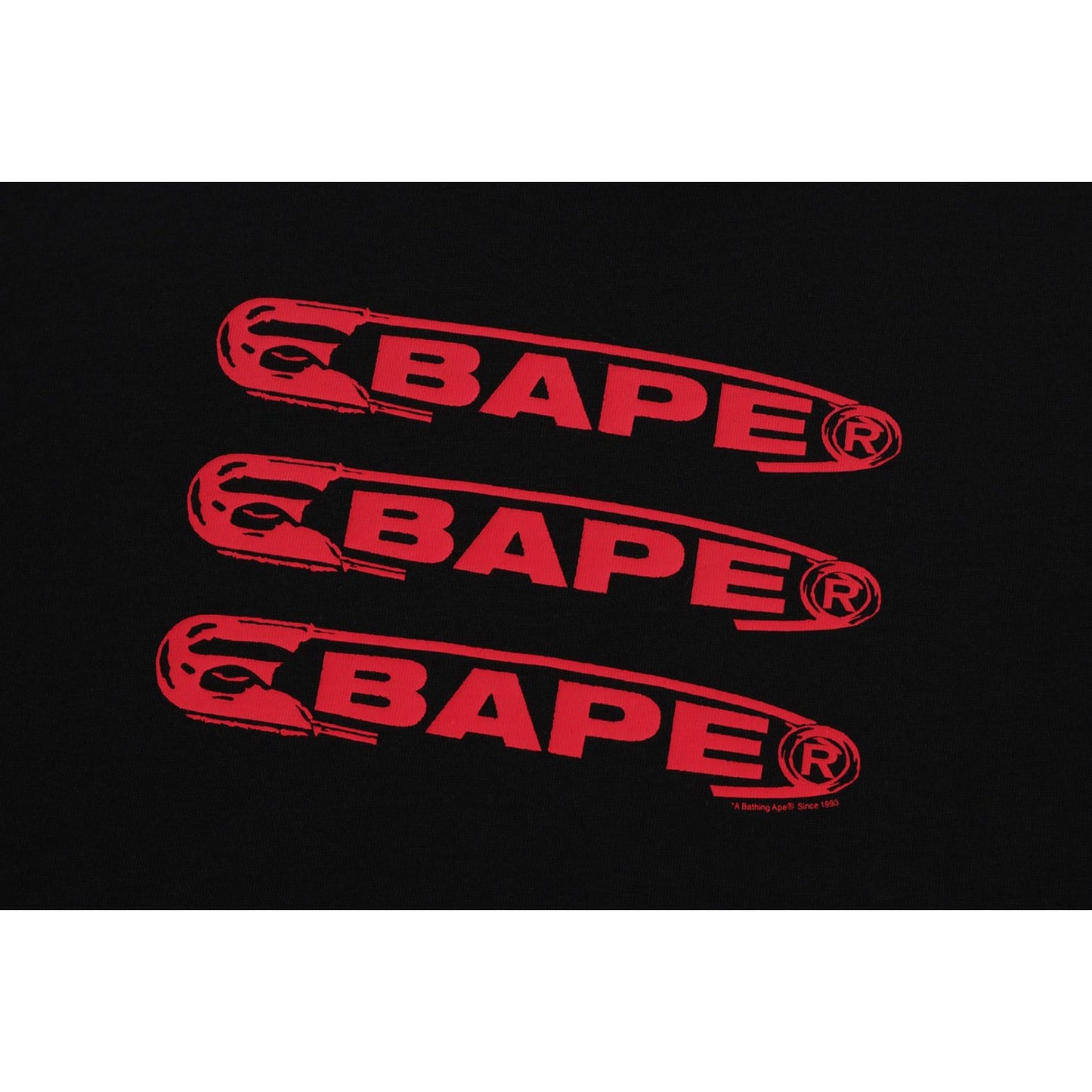 BAPE PIN LOGO RELAXED FIT T-SHIRT HERREN