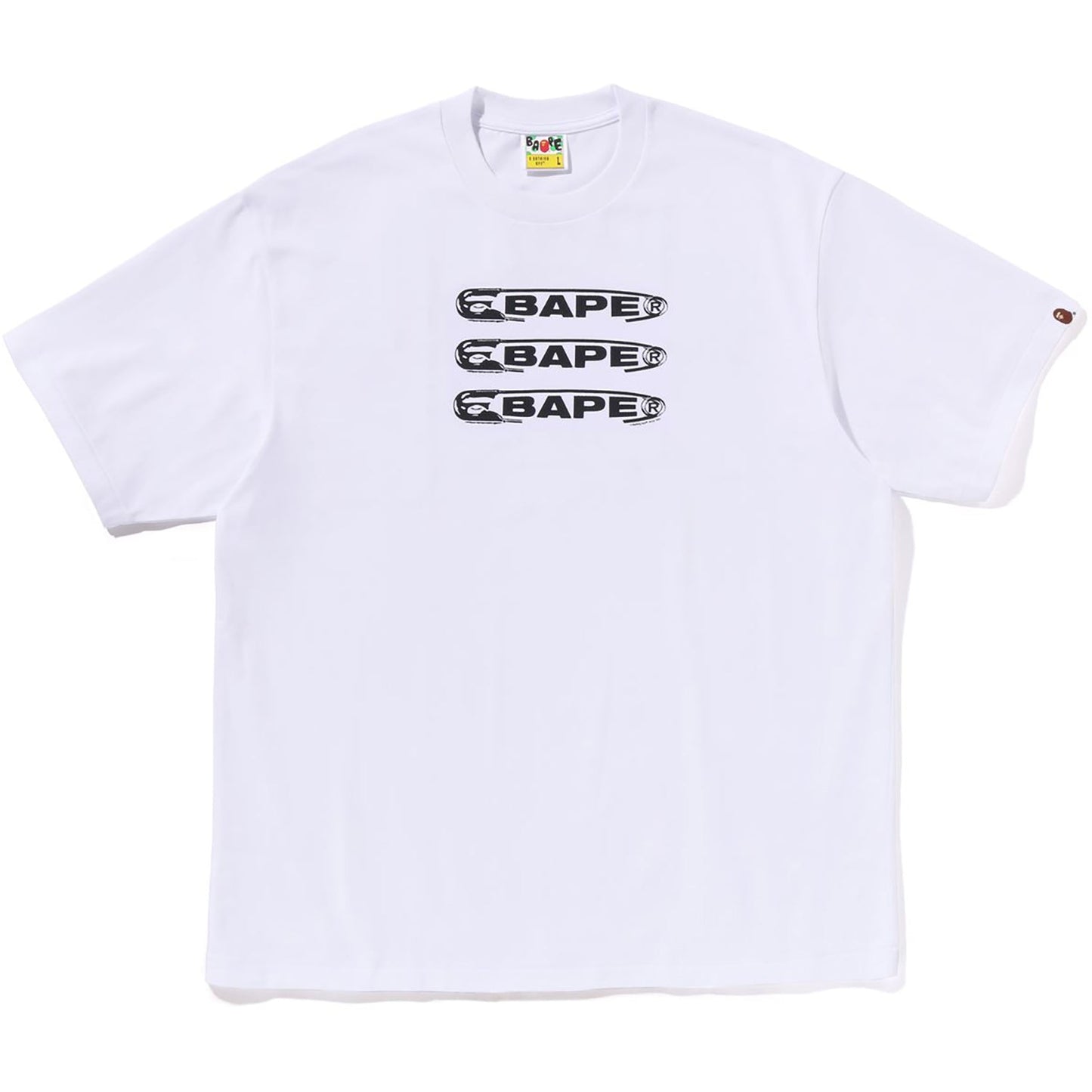 BAPE PIN LOGO RELAXED FIT T-SHIRT HERREN