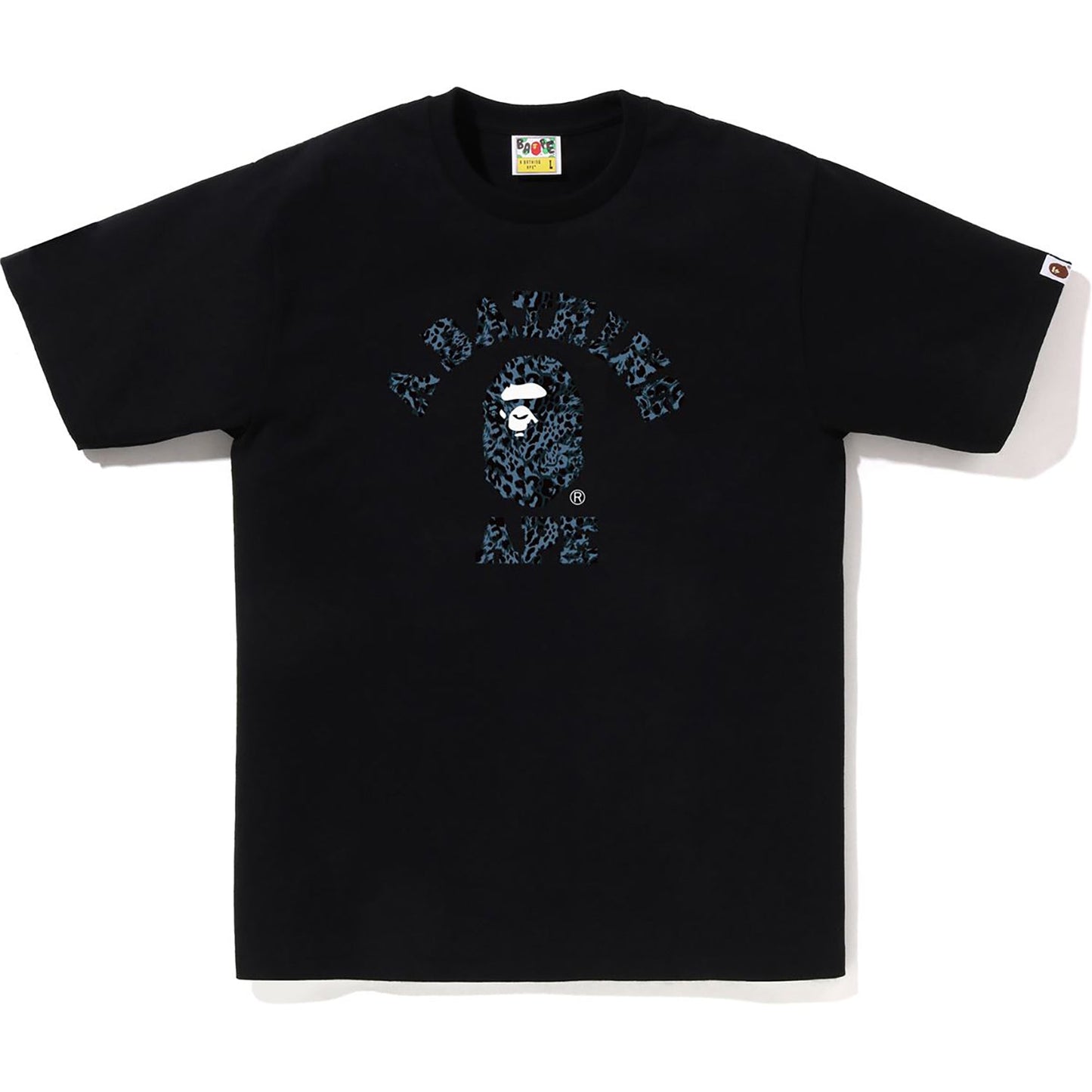 WILD LEOPARD MUSTER COLLEGE T-SHIRT HERREN