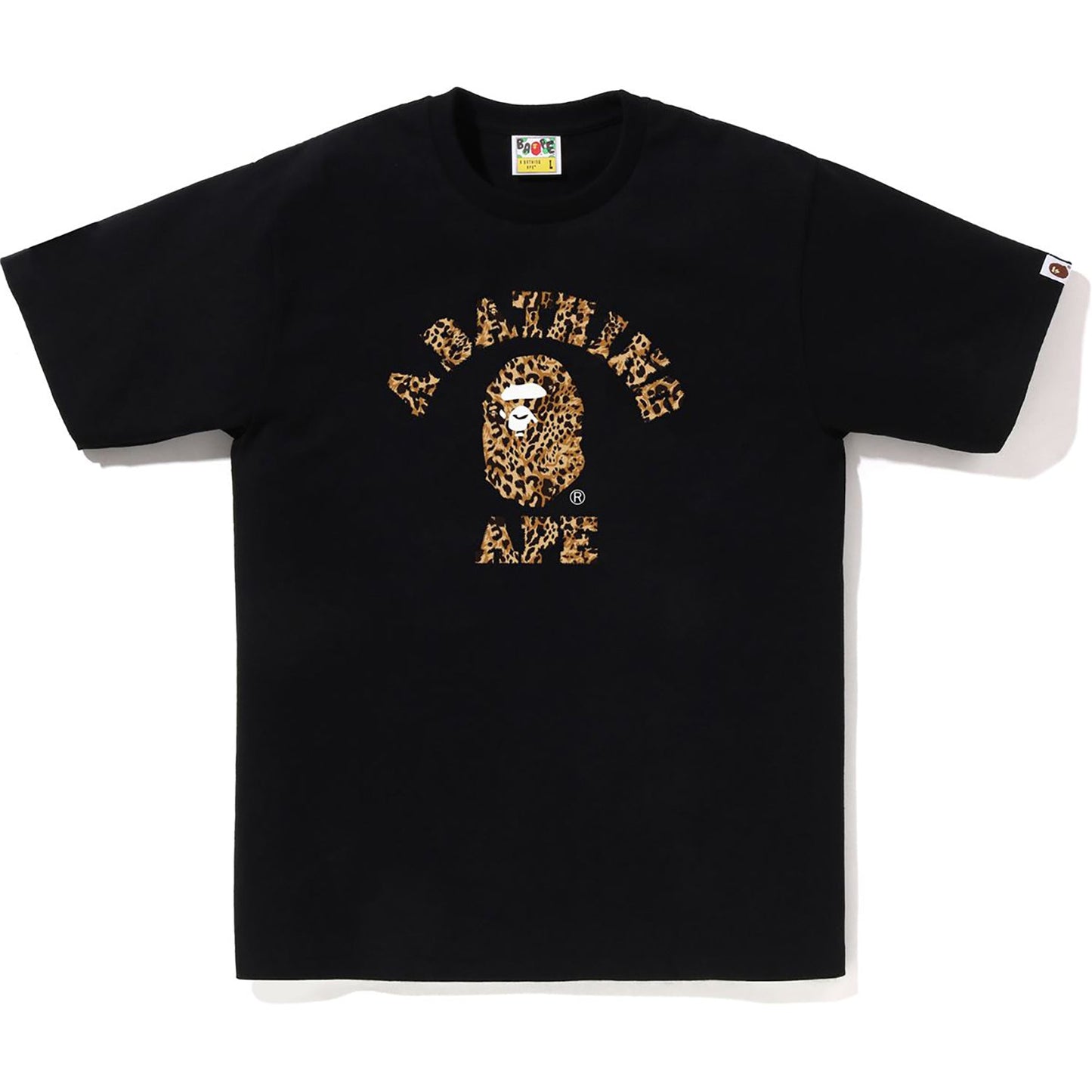 WILD LEOPARD MUSTER COLLEGE T-SHIRT HERREN