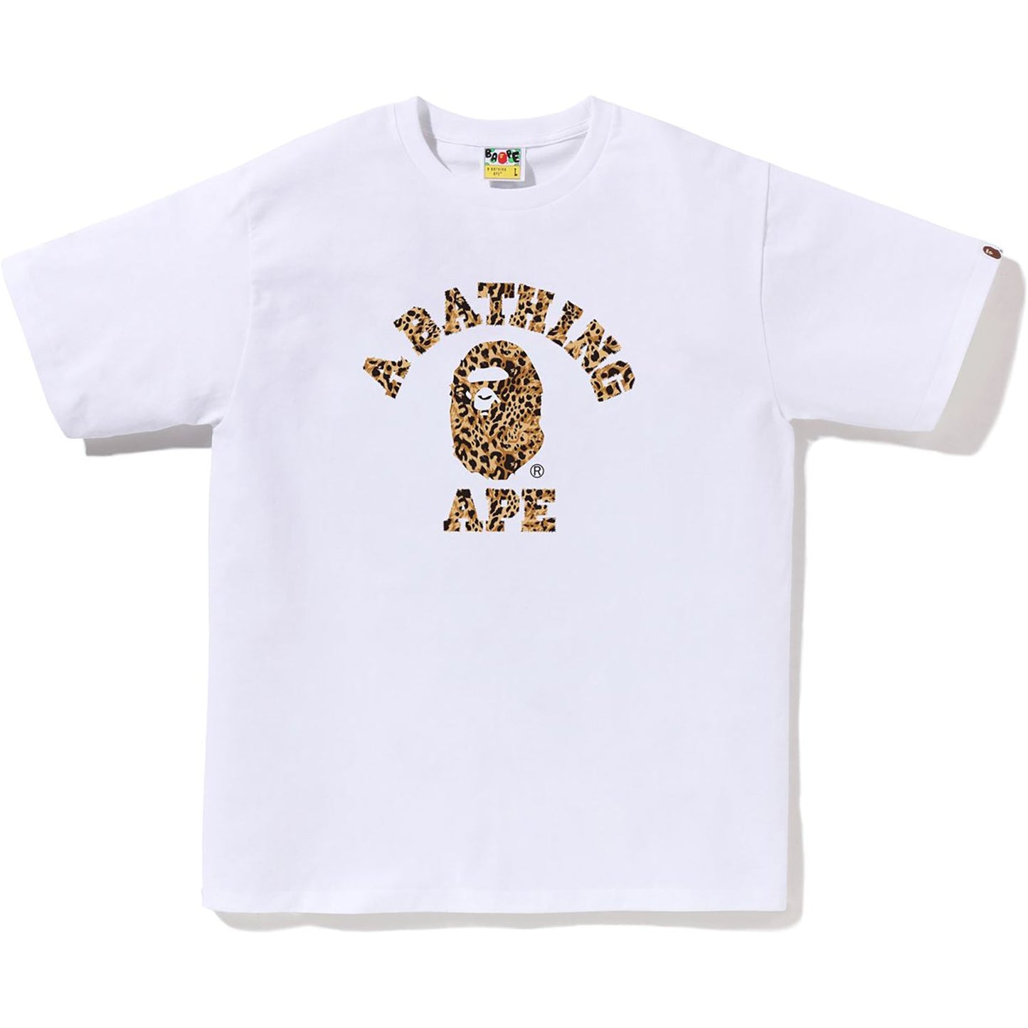 WILD LEOPARD MUSTER COLLEGE T-SHIRT HERREN