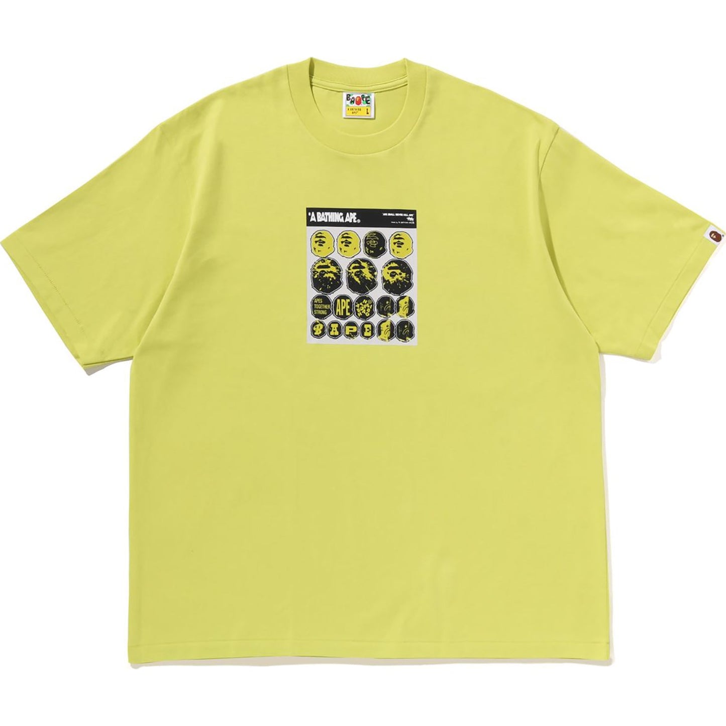 BAPE STICKER GRAPHIC RELAXED FIT T-SHIRT HERREN