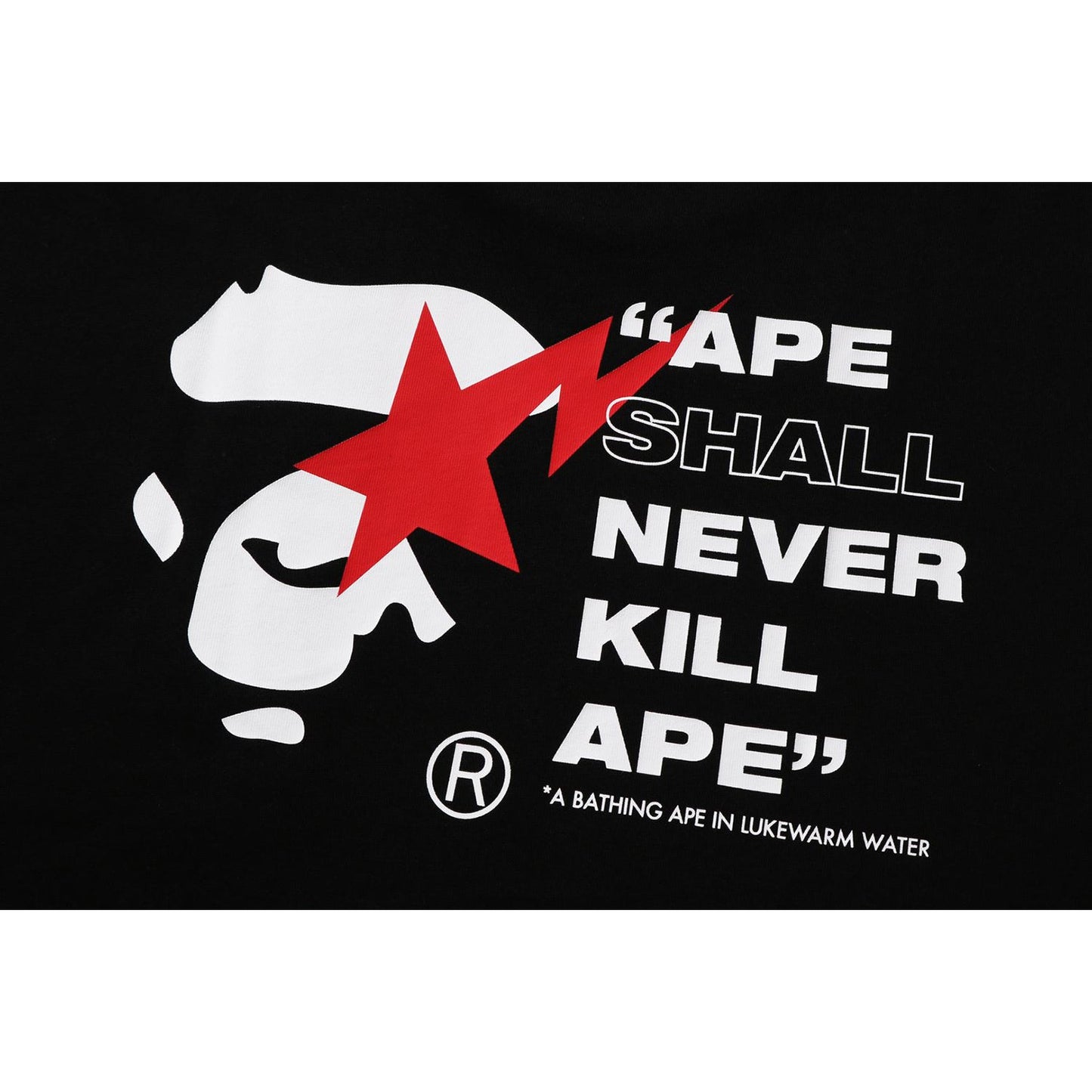 T-shirt décontracté BAPE STA APE FACE pour homme
