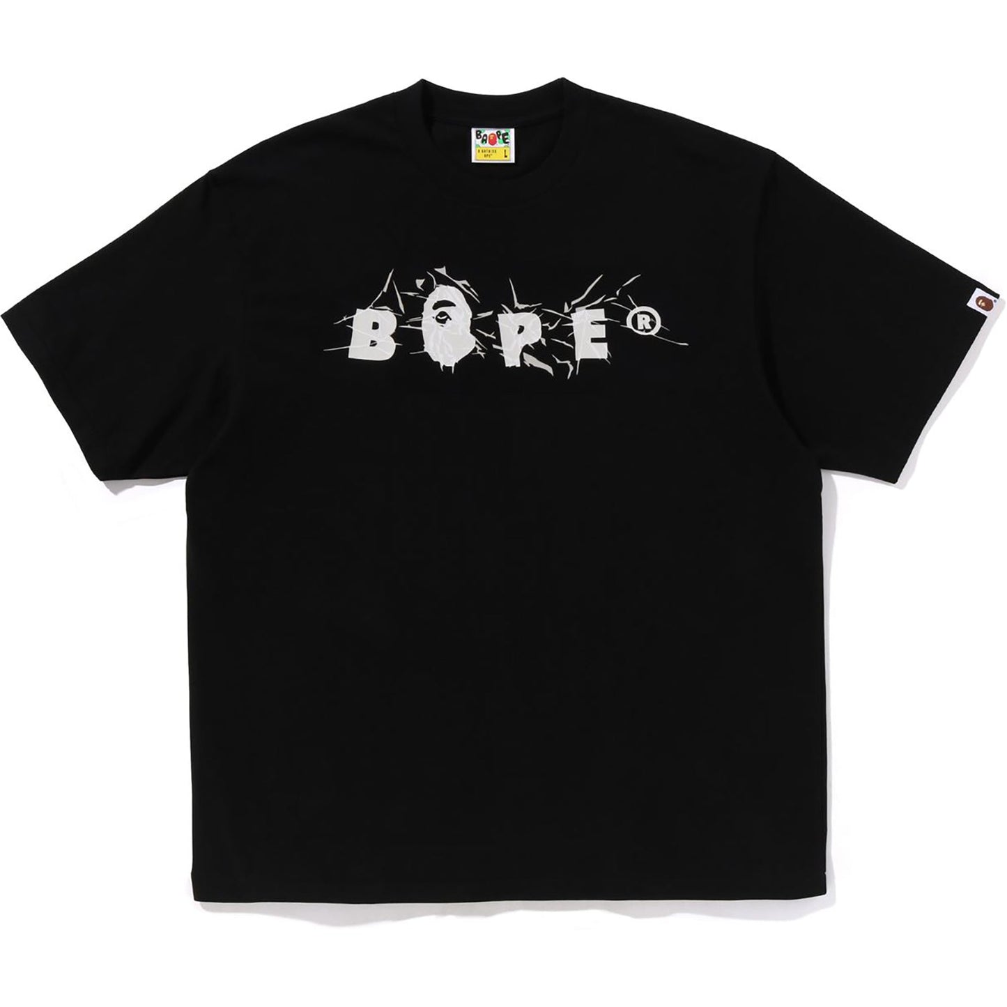 WRINKLE BAPE LOGO RELAXED FIT TEE HERREN