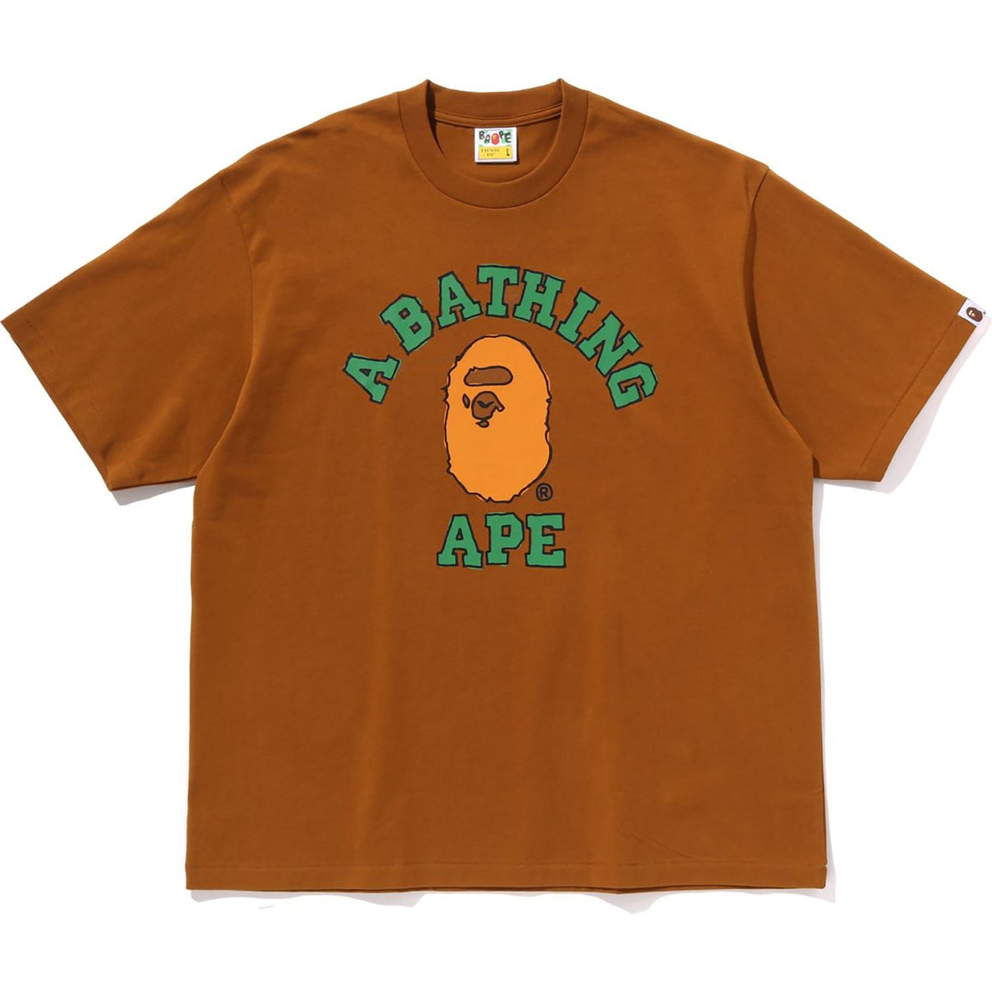 T-shirt décontracté universitaire BAPE pour homme, motif dessiné à la main