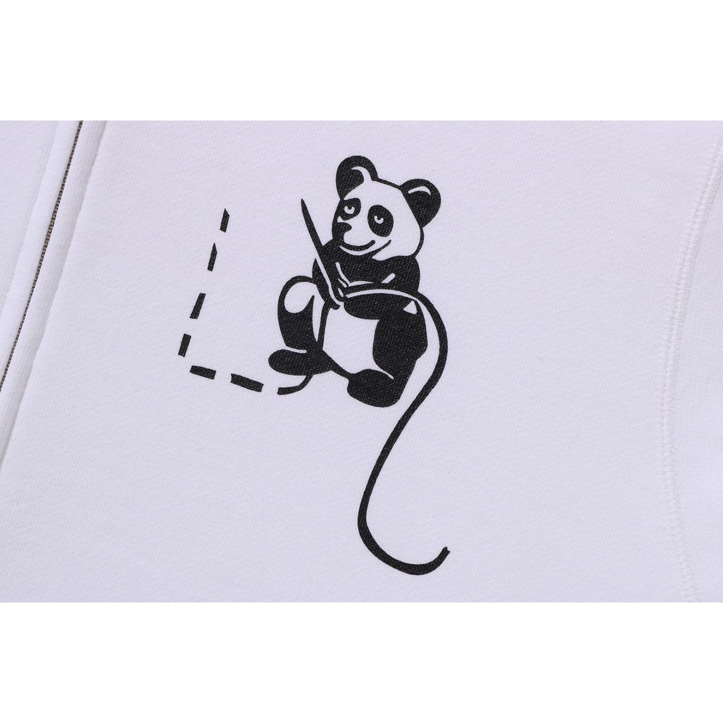 Sweat à capuche zippé Panda pour femme