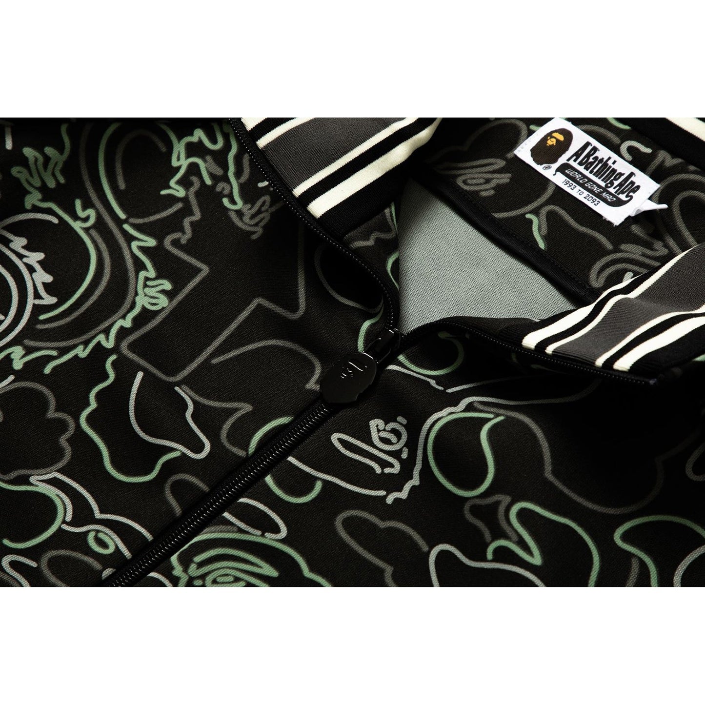 BAPE X 88RISING GLOW IN THE DARK CAMO TRACK JACKET MENS