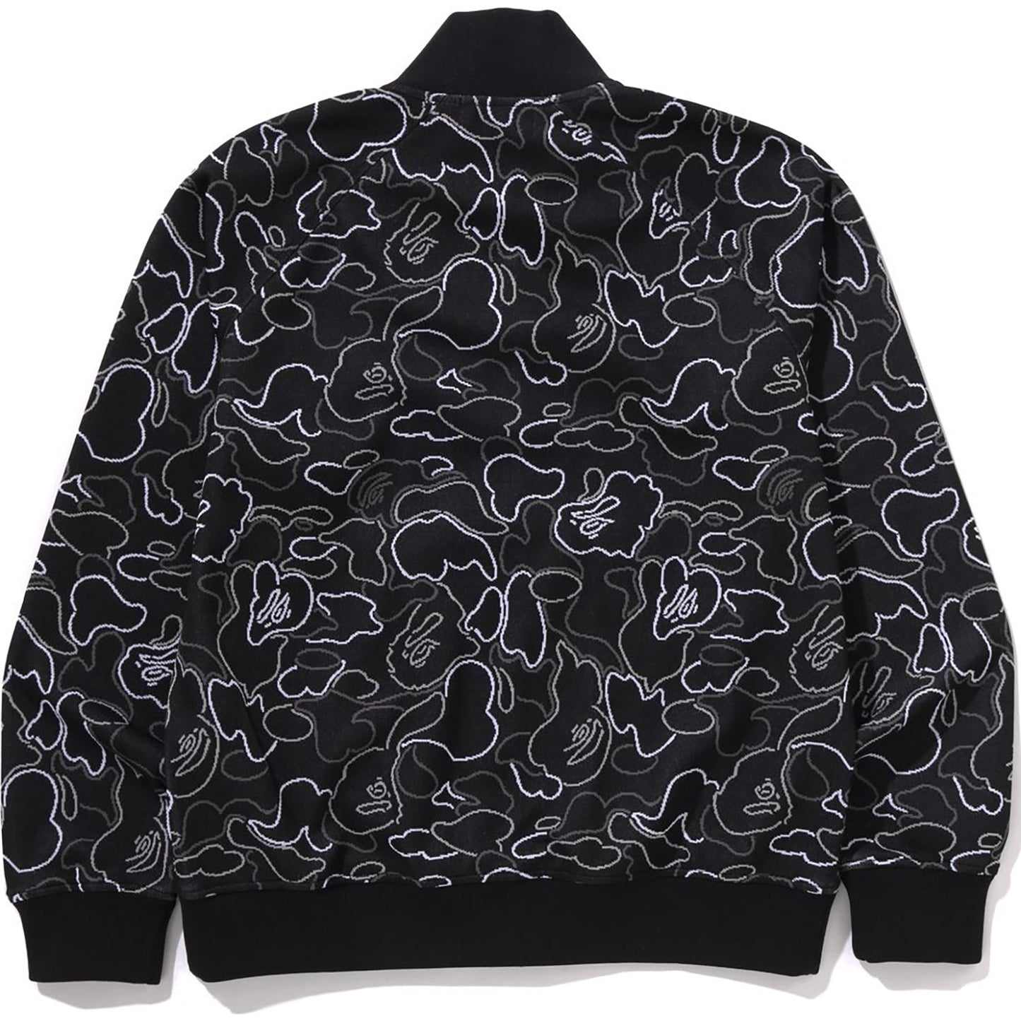 Veste de survêtement en jacquard camouflage fluo pour homme