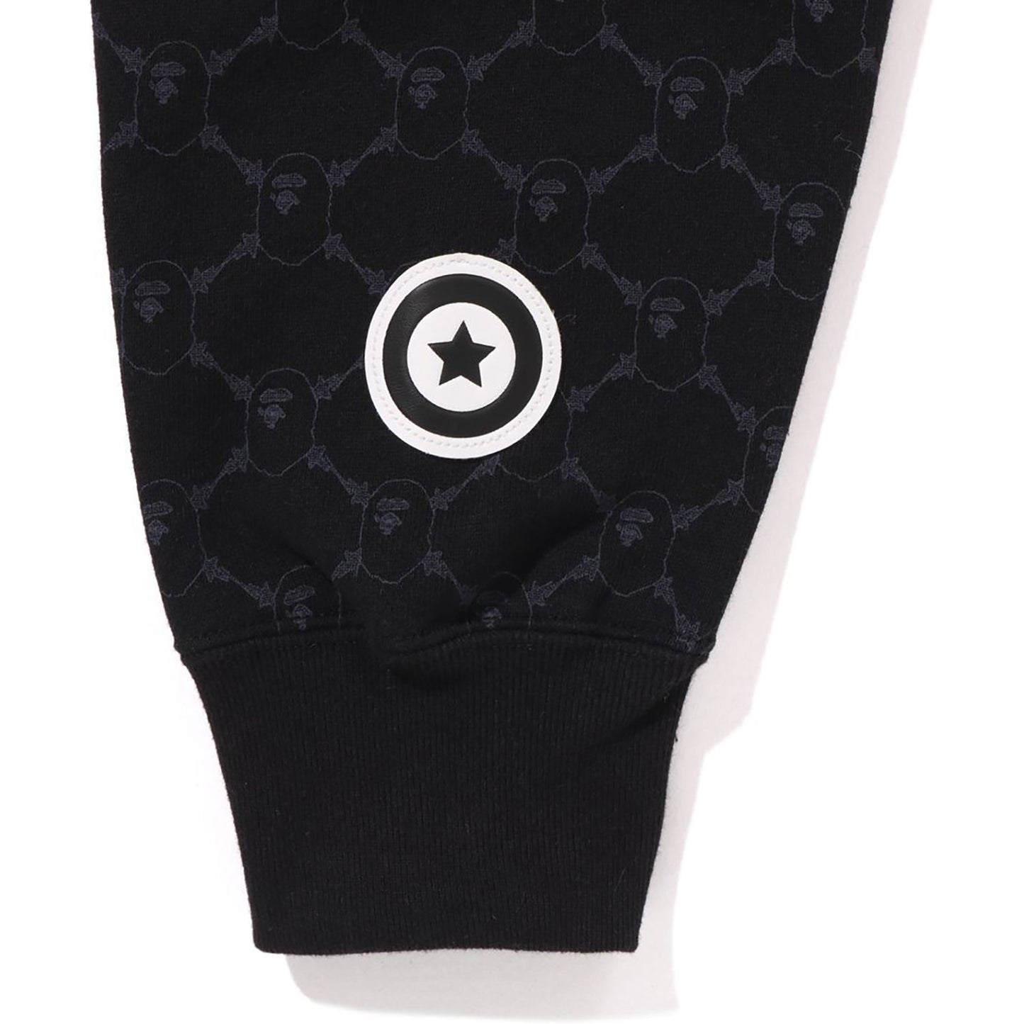 Sweat à capuche zippé intégral avec motif requin et monogramme universitaire, coupe décontractée, pour homme