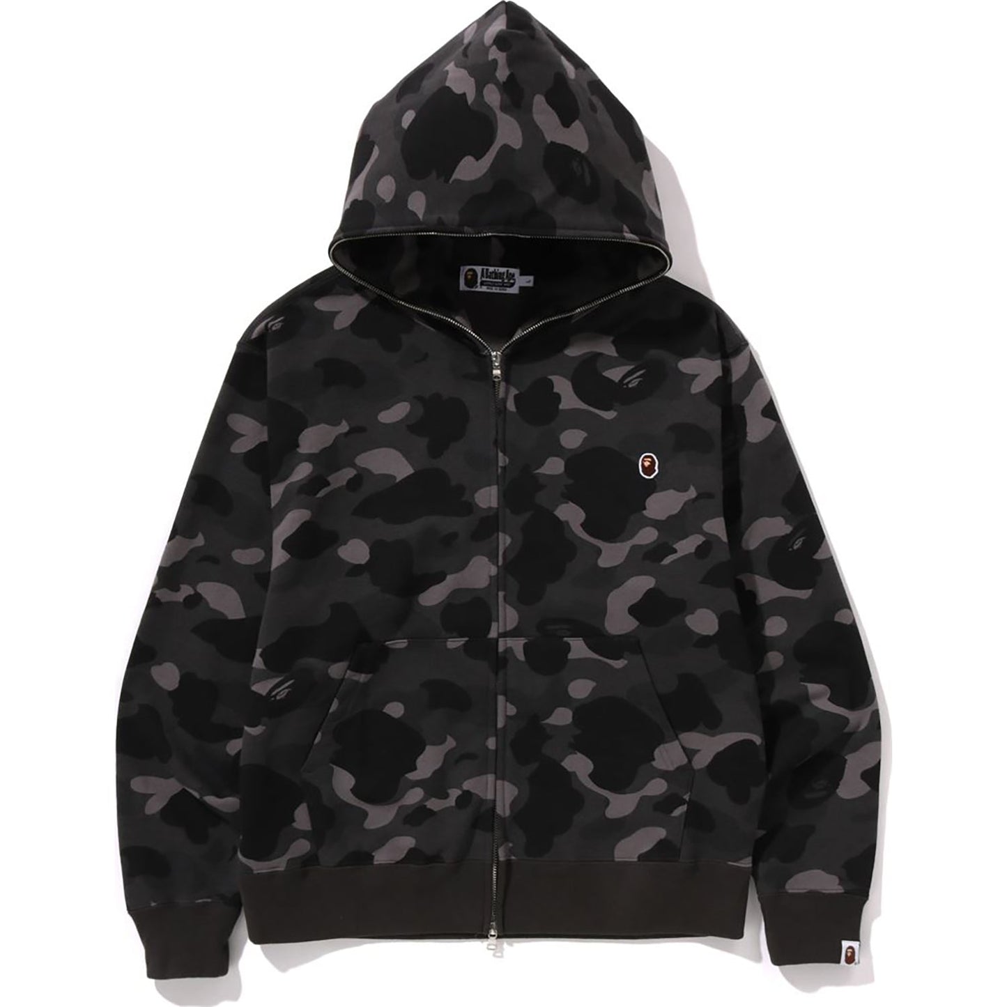 ONE POINT COLOR CAMO CROPPED FULL ZIP HOODIE MENS