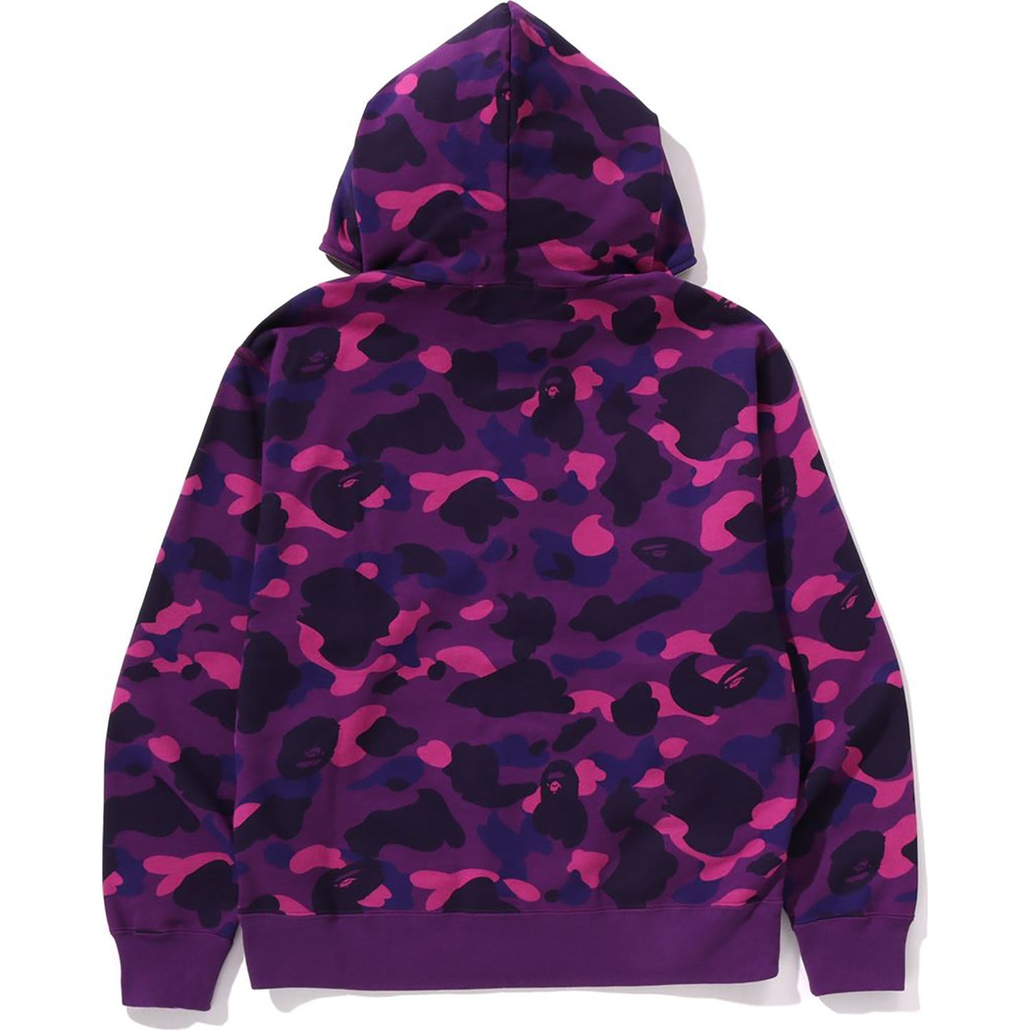 ONE POINT COLOR CAMO CROPPED FULL ZIP HOODIE MENS