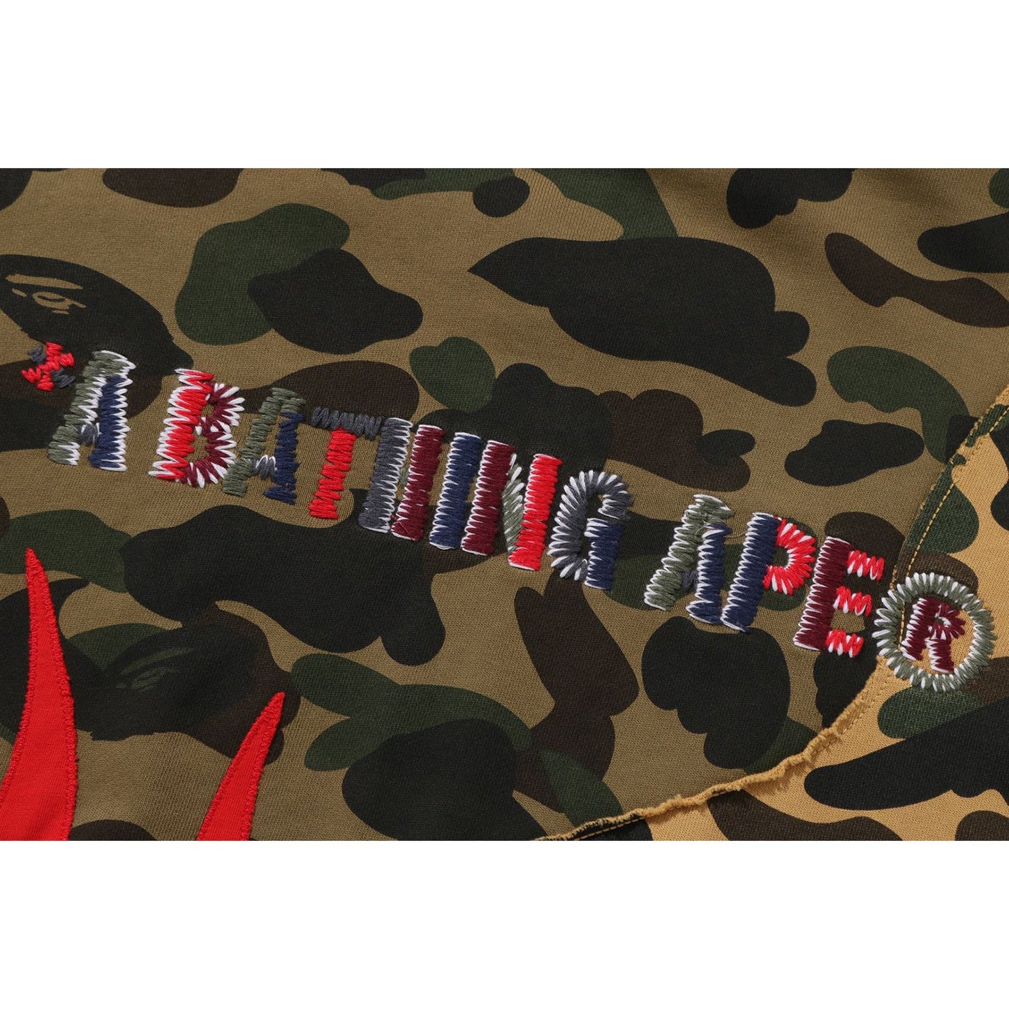 Sweat à capuche zippé intégral camouflage recyclé pour homme, coupe décontractée