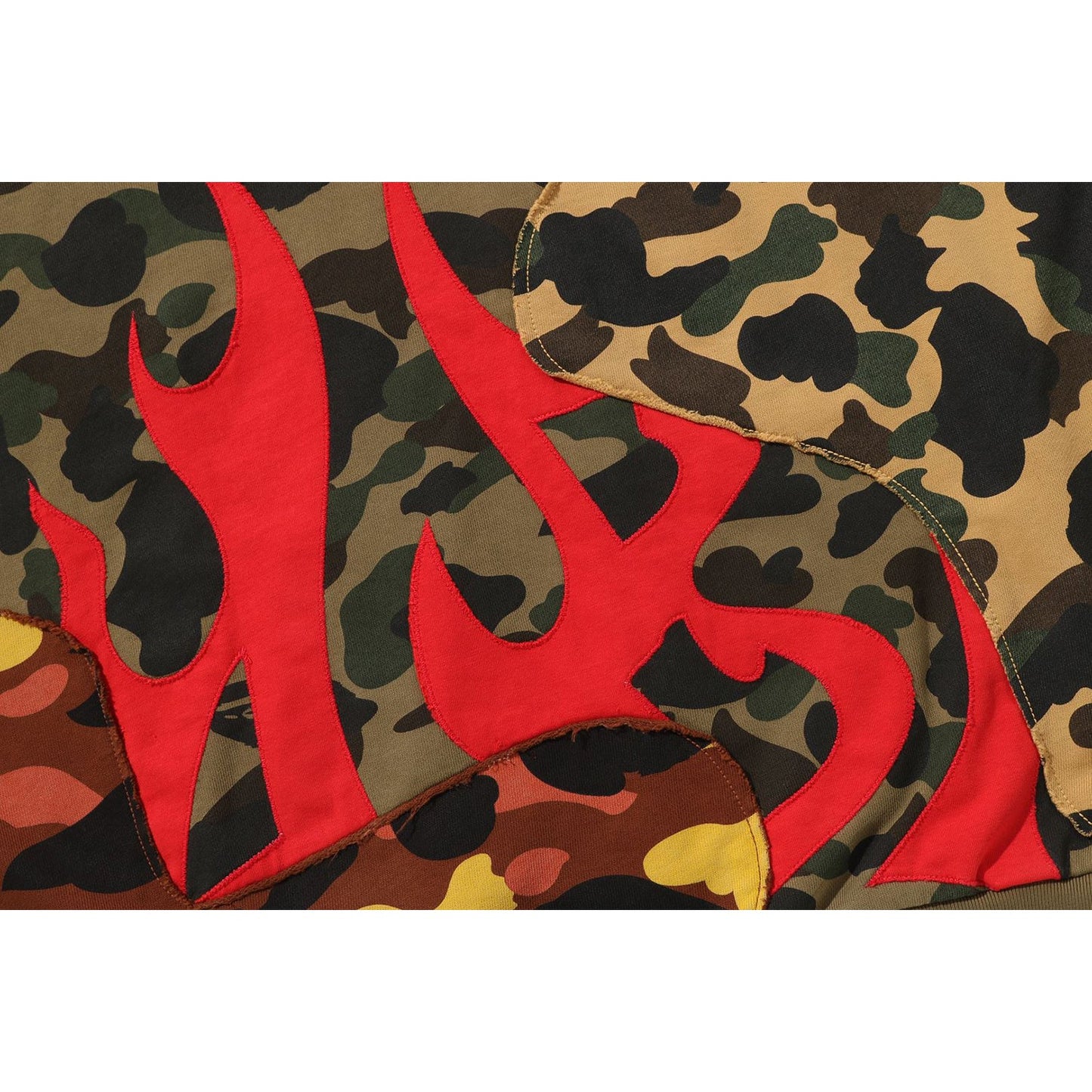 Sweat à capuche zippé intégral camouflage recyclé pour homme, coupe décontractée
