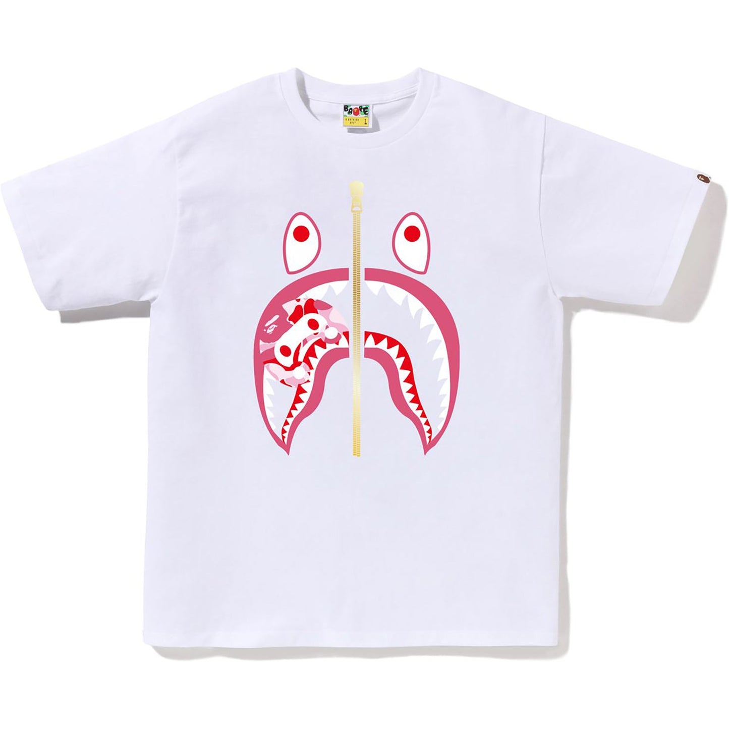 BAPE HERREN ABC CAMO MILO SHARK T-SHIRT