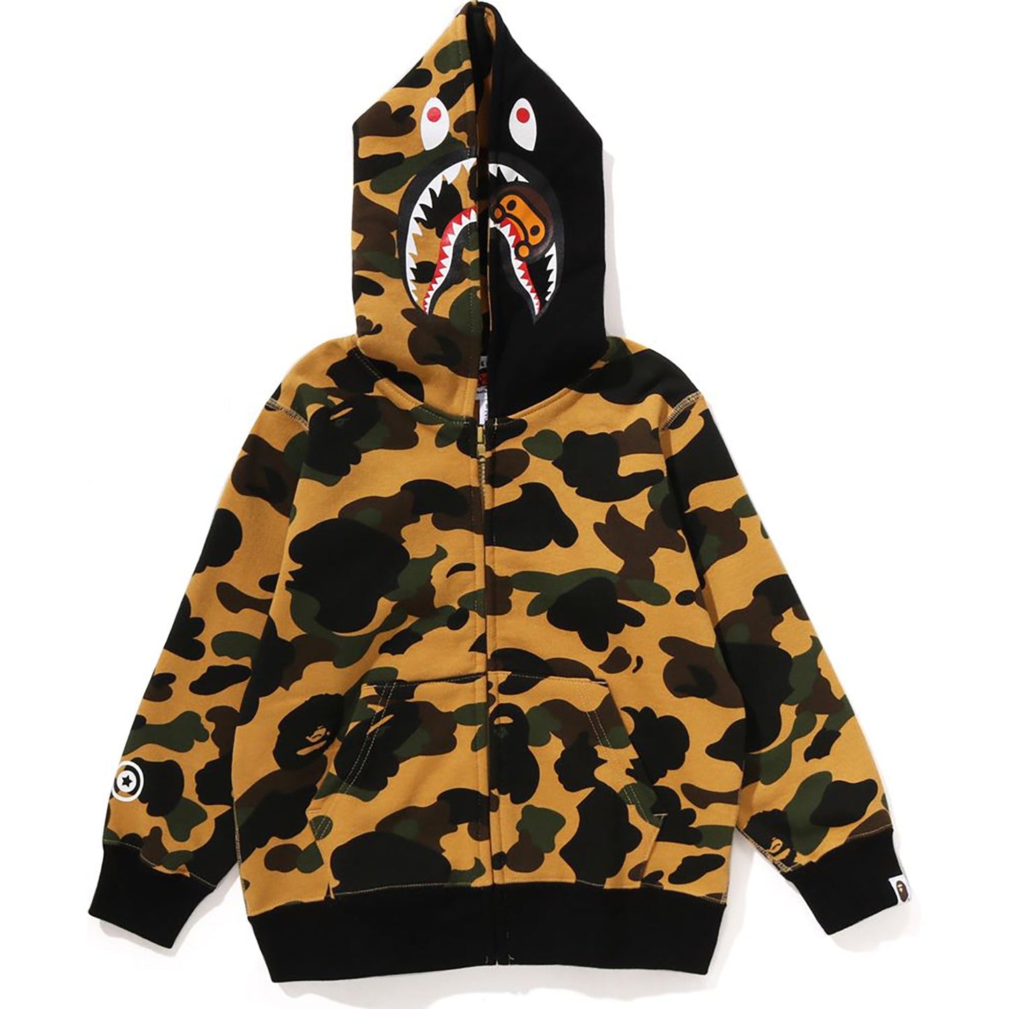 Sweat à capuche zippé camouflage Milo Shark pour enfants
