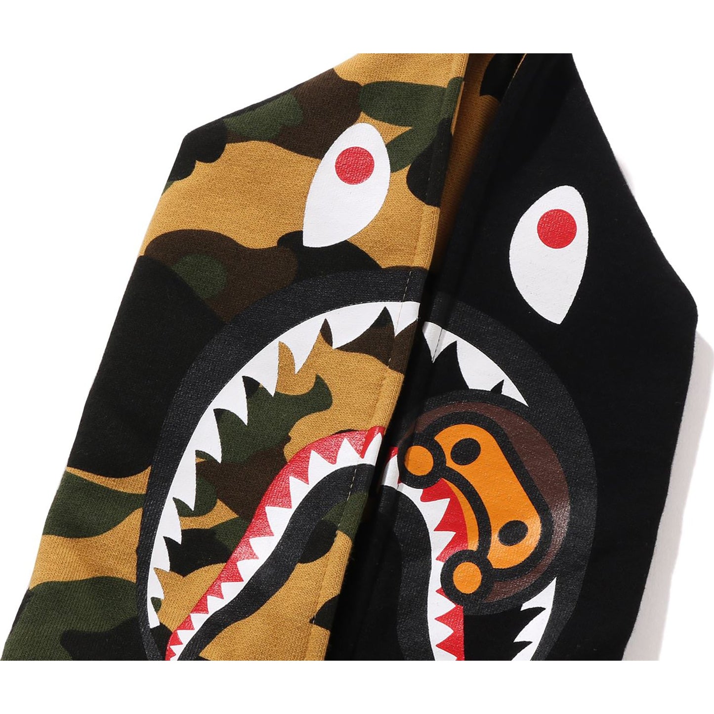 Sweat à capuche zippé camouflage Milo Shark pour enfants