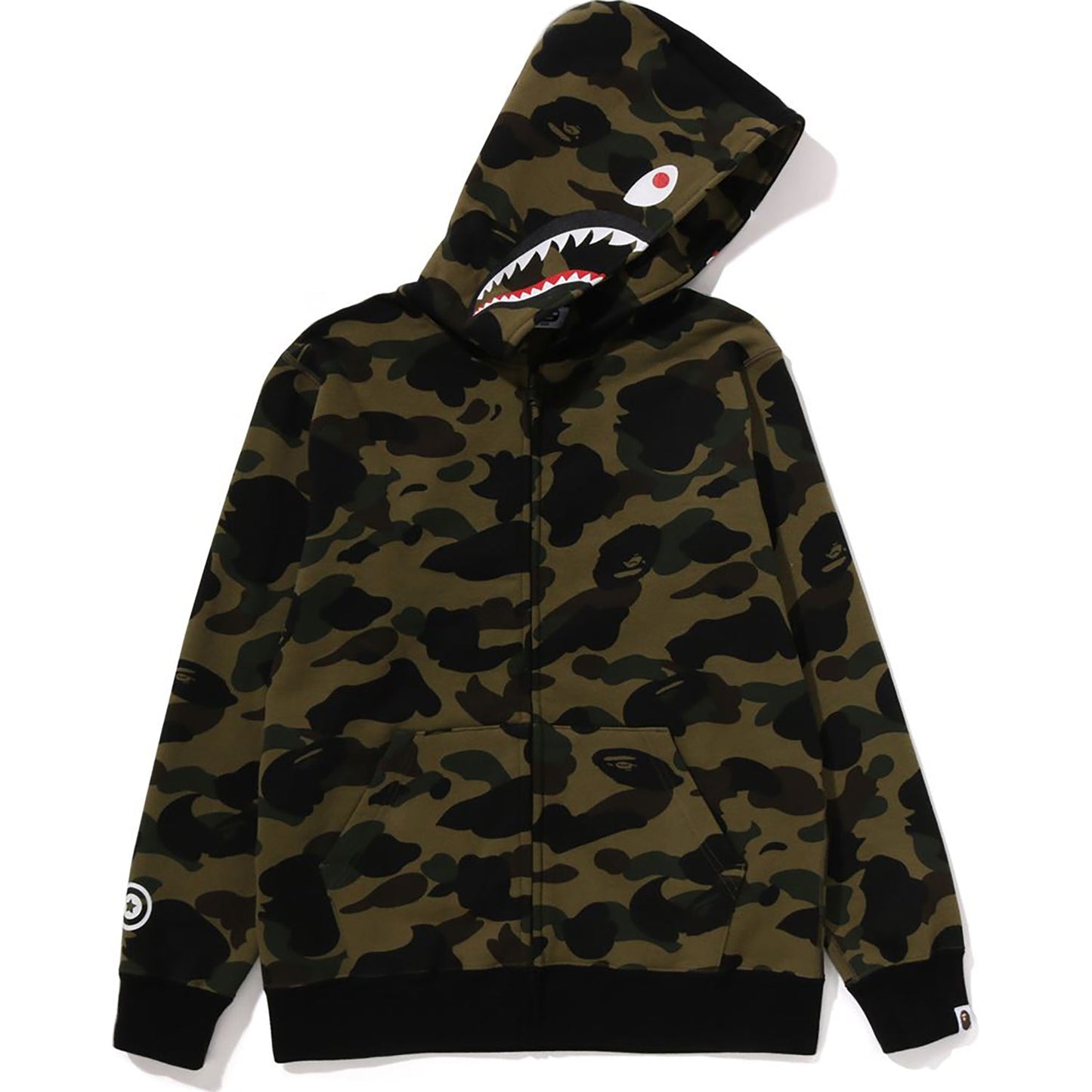 Sweat à capuche zippé camouflage Milo Shark pour enfants
