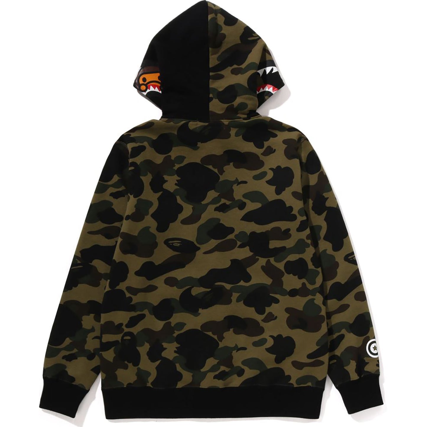 Sweat à capuche zippé camouflage Milo Shark pour enfants