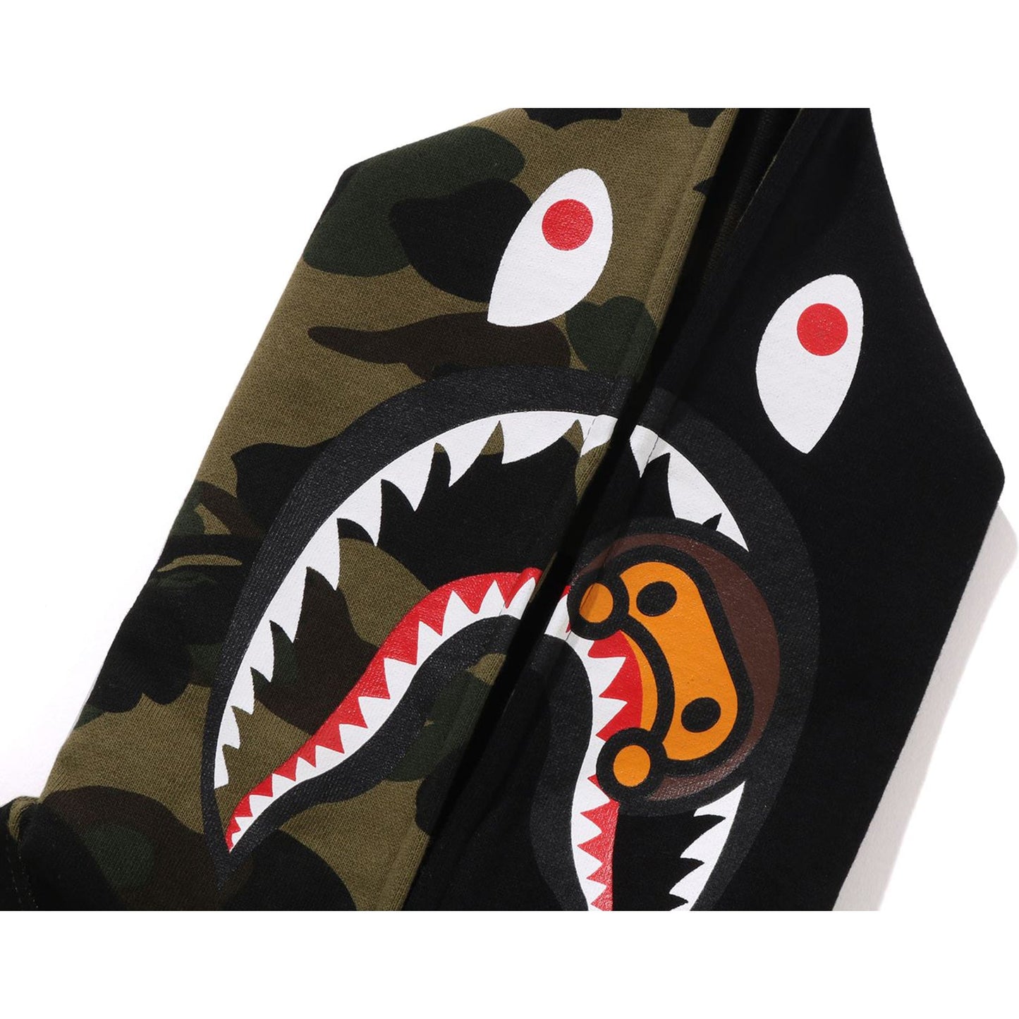 Sweat à capuche zippé camouflage Milo Shark pour enfants