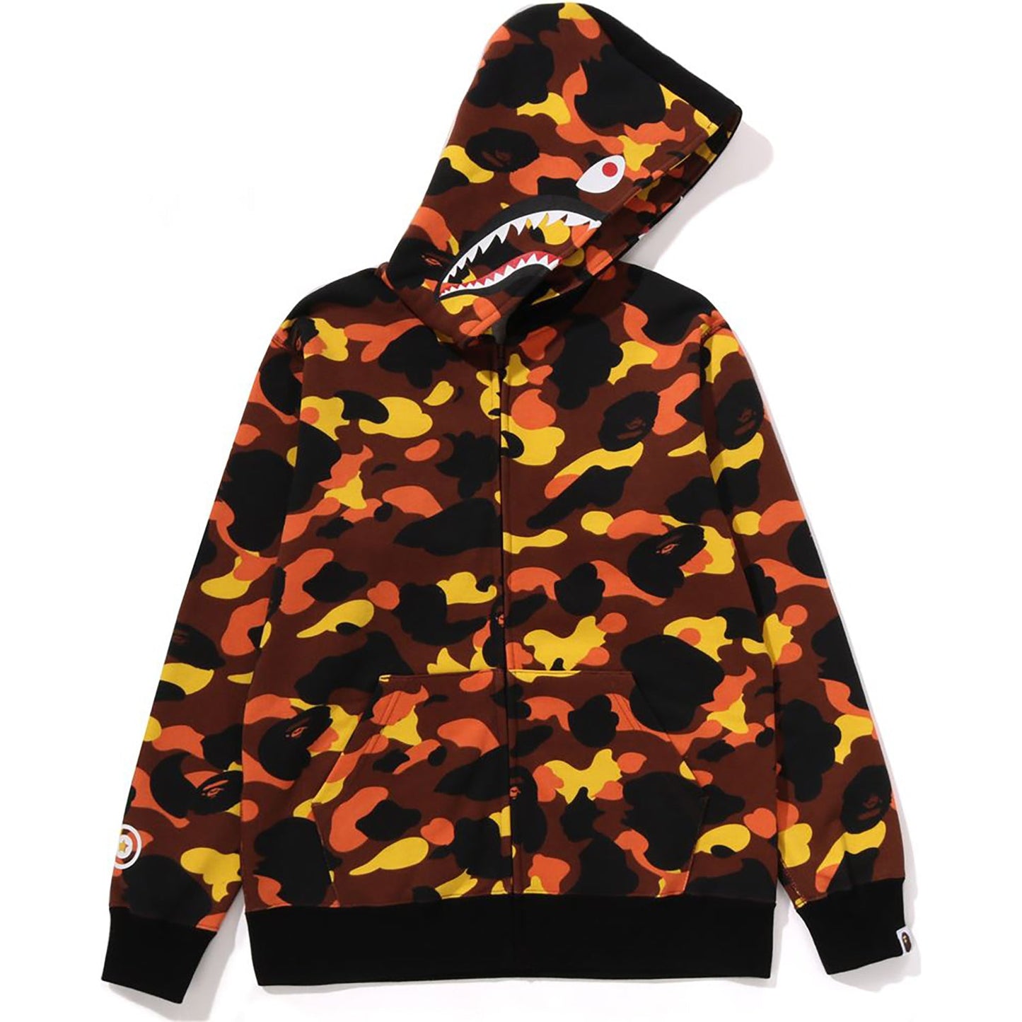 Sweat à capuche zippé camouflage Milo Shark pour enfants