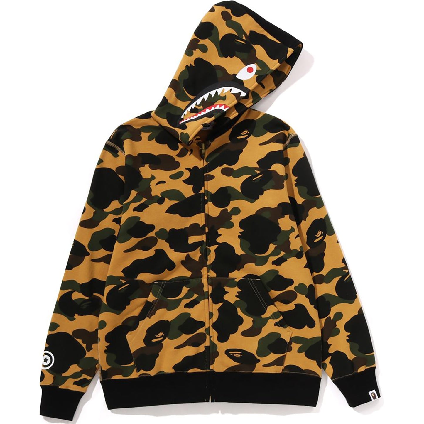 Sweat à capuche zippé camouflage Milo Shark pour enfants